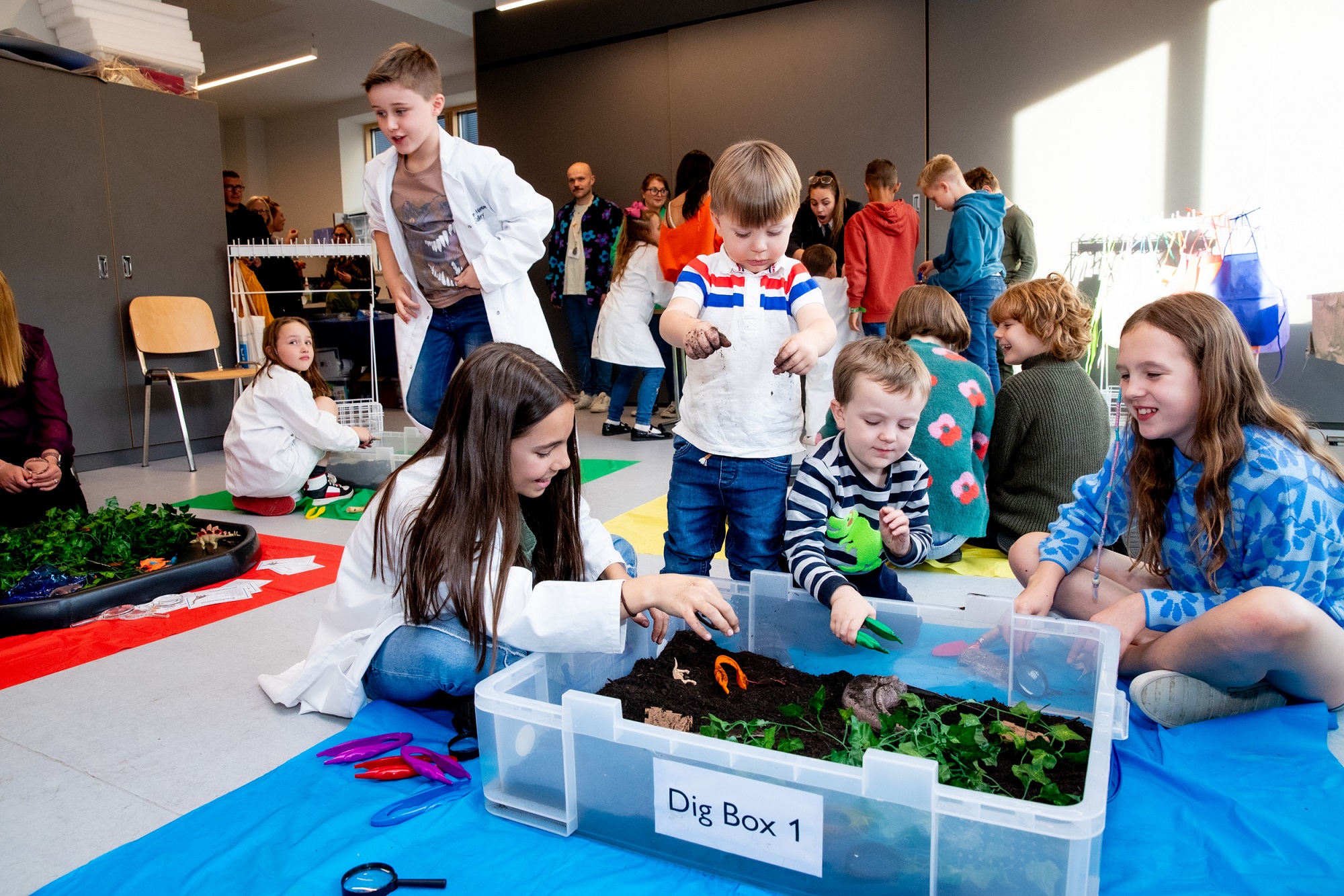 Children playing at Craven museum