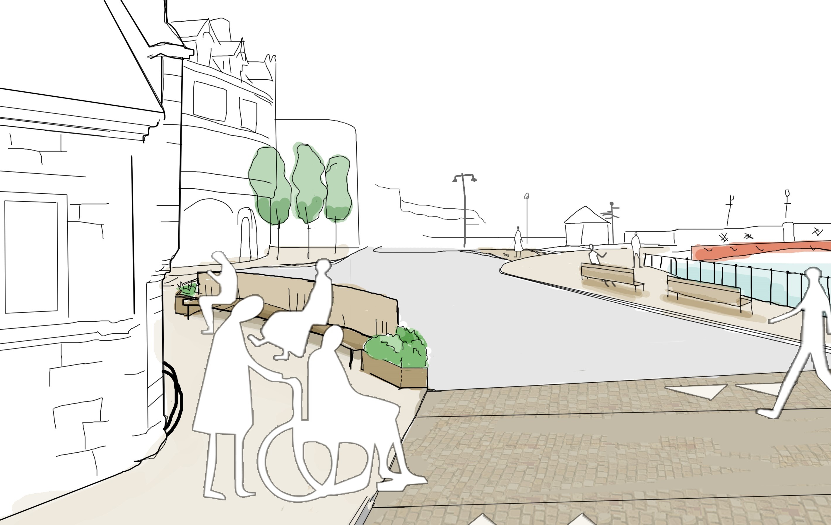 An artist impression of the proposed changes in Whitby