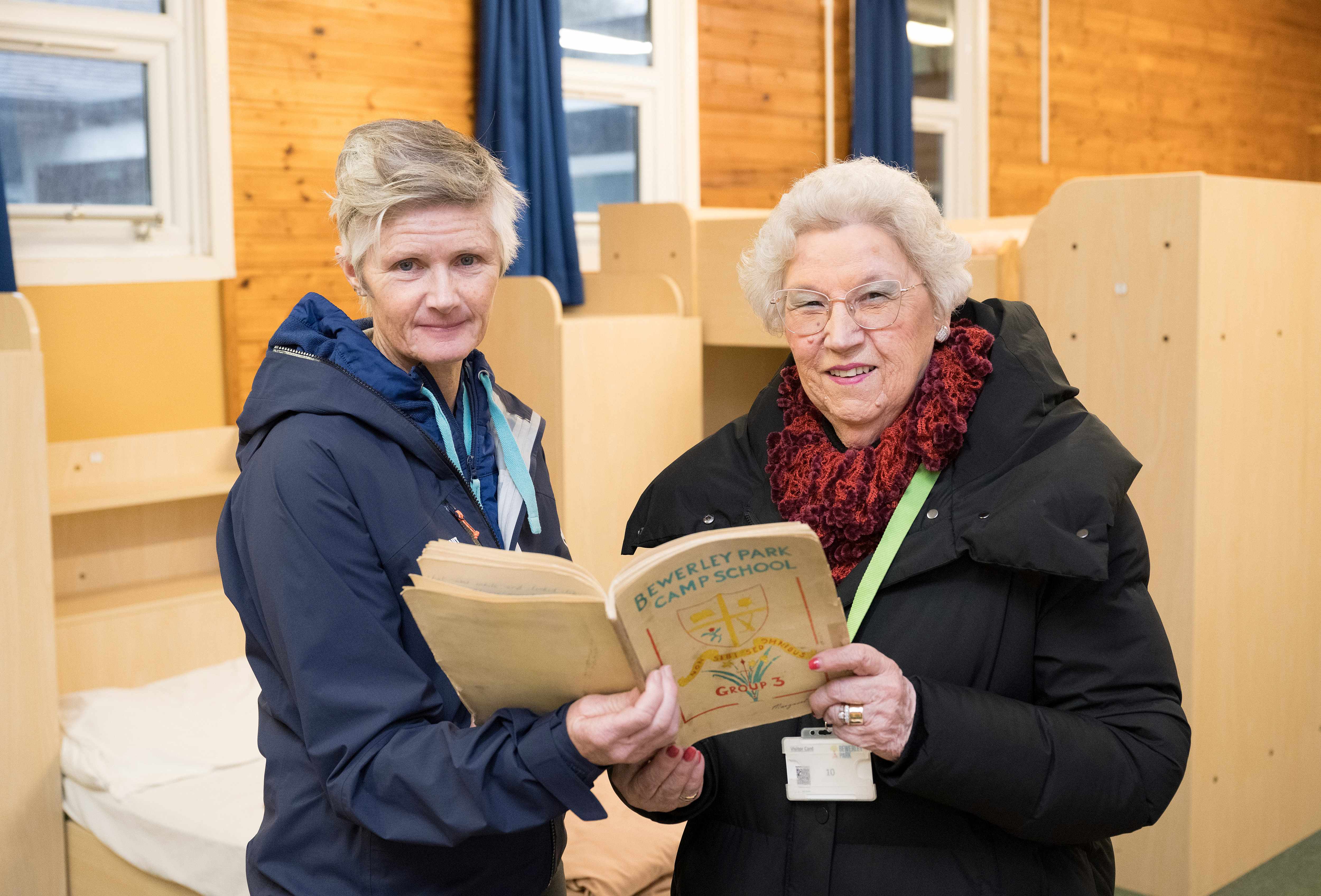 Margaret Mosley with Head of outdoor learning Teresa Thorp