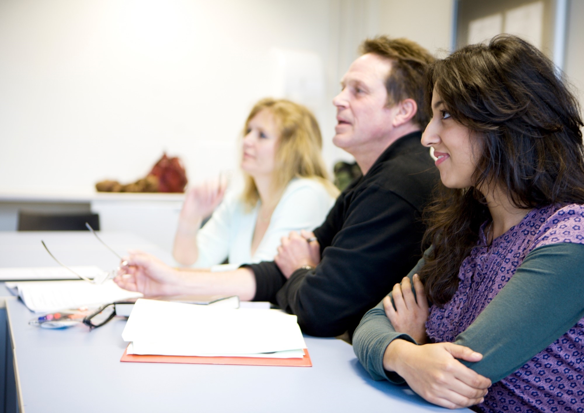 Three adult learners