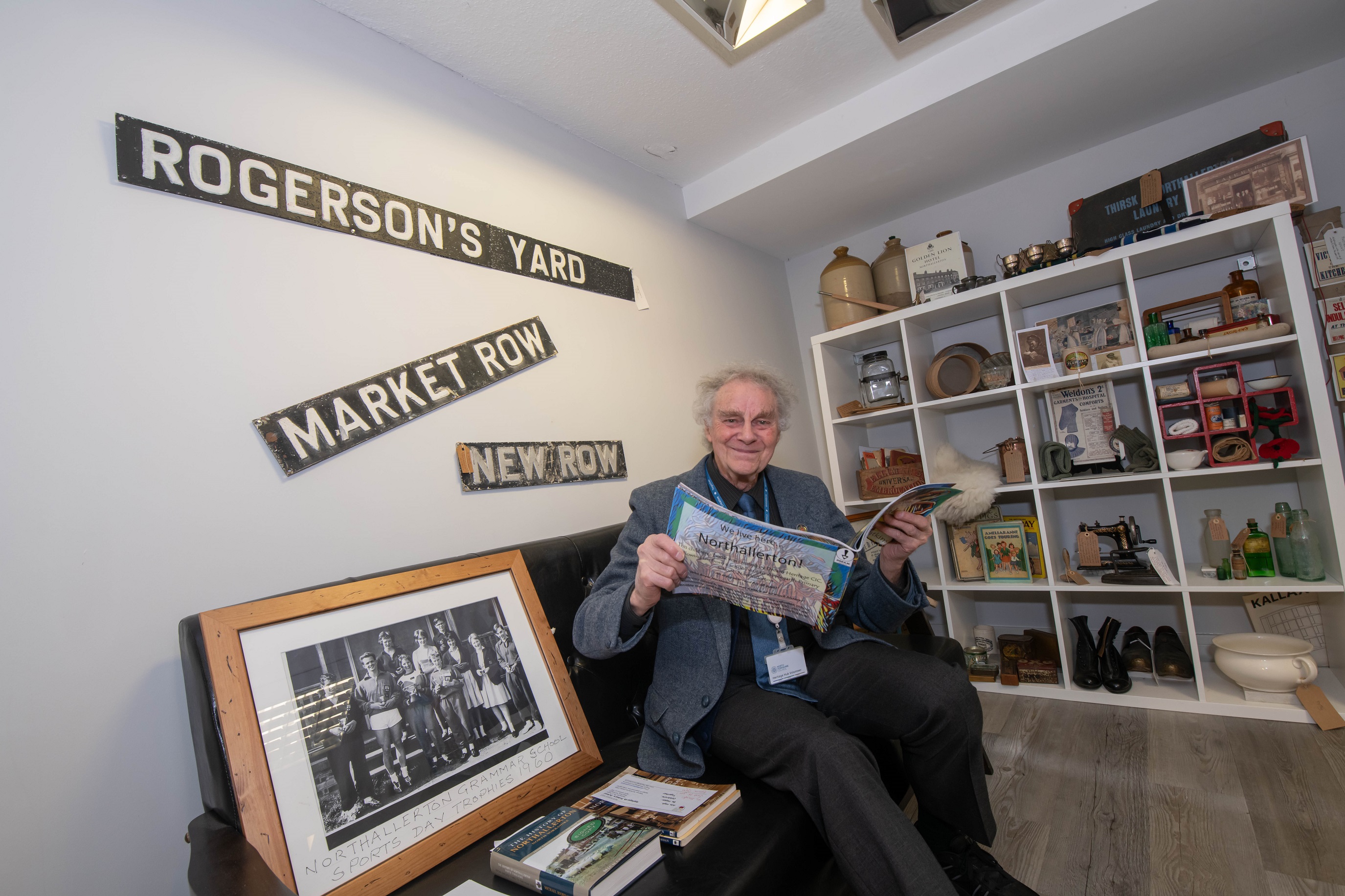 Volunteer, John Parkinson, at Northallerton’s Heritage Hub