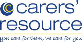 Carers resource logo. You care for them, we care for you.