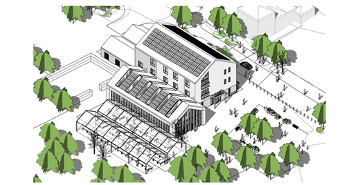 Artist impression of the Coronation Park building