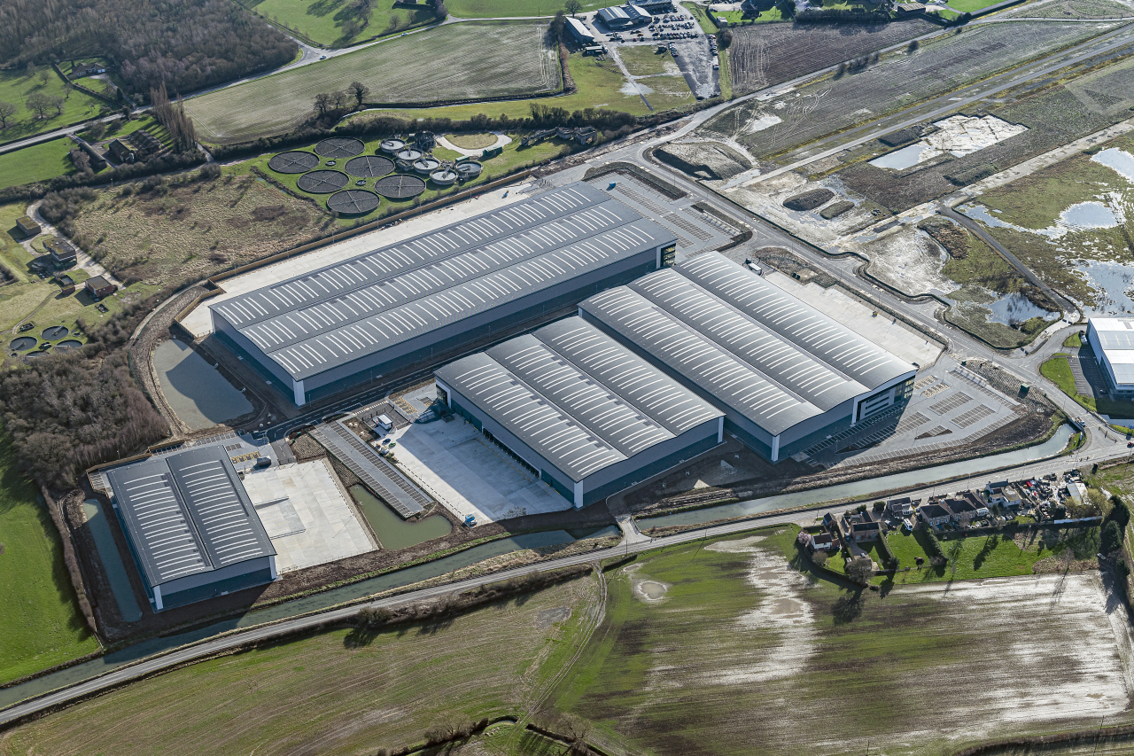 An aerial view of Sherburn 42