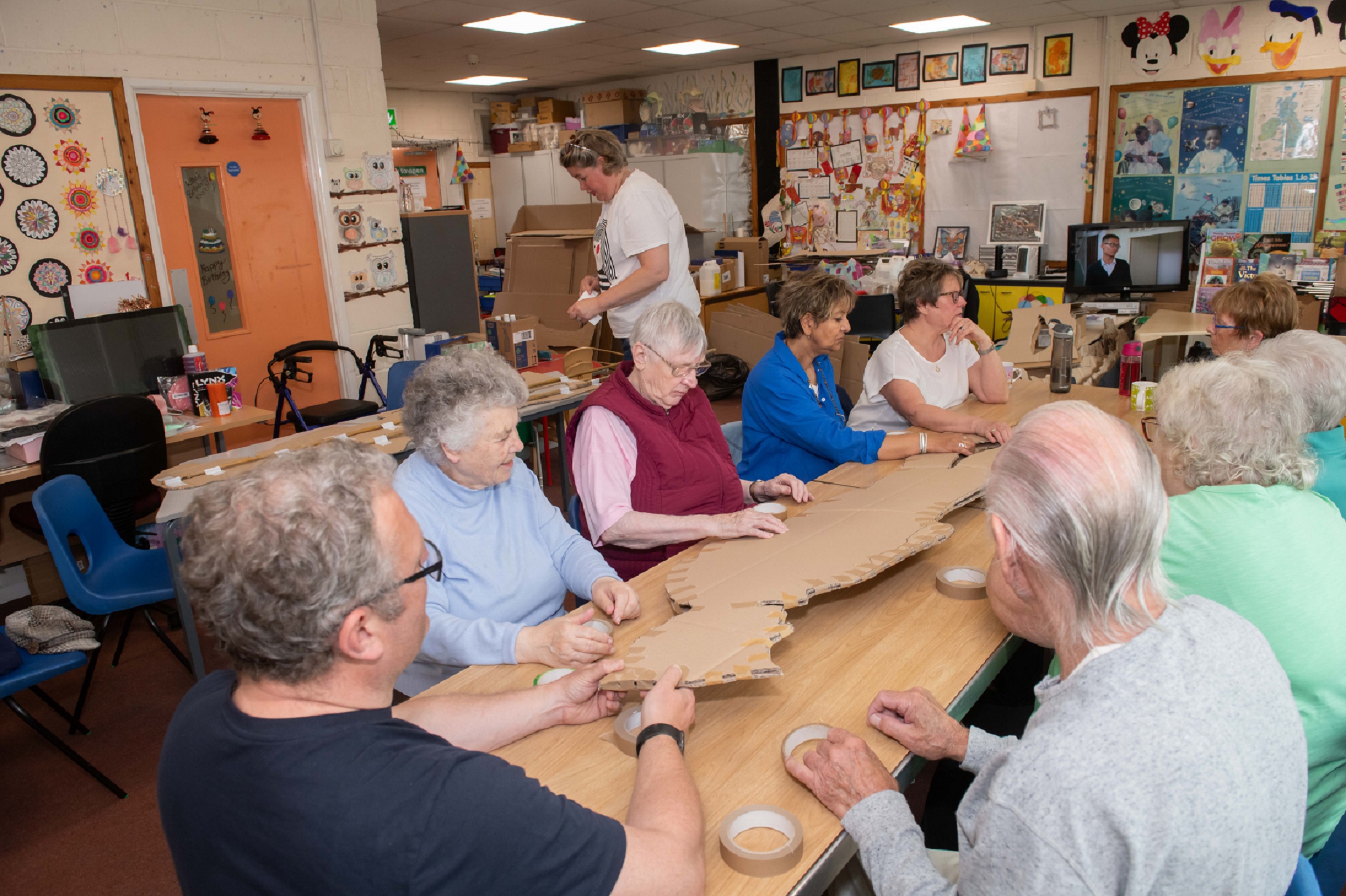 Making a D-Day sculpture
