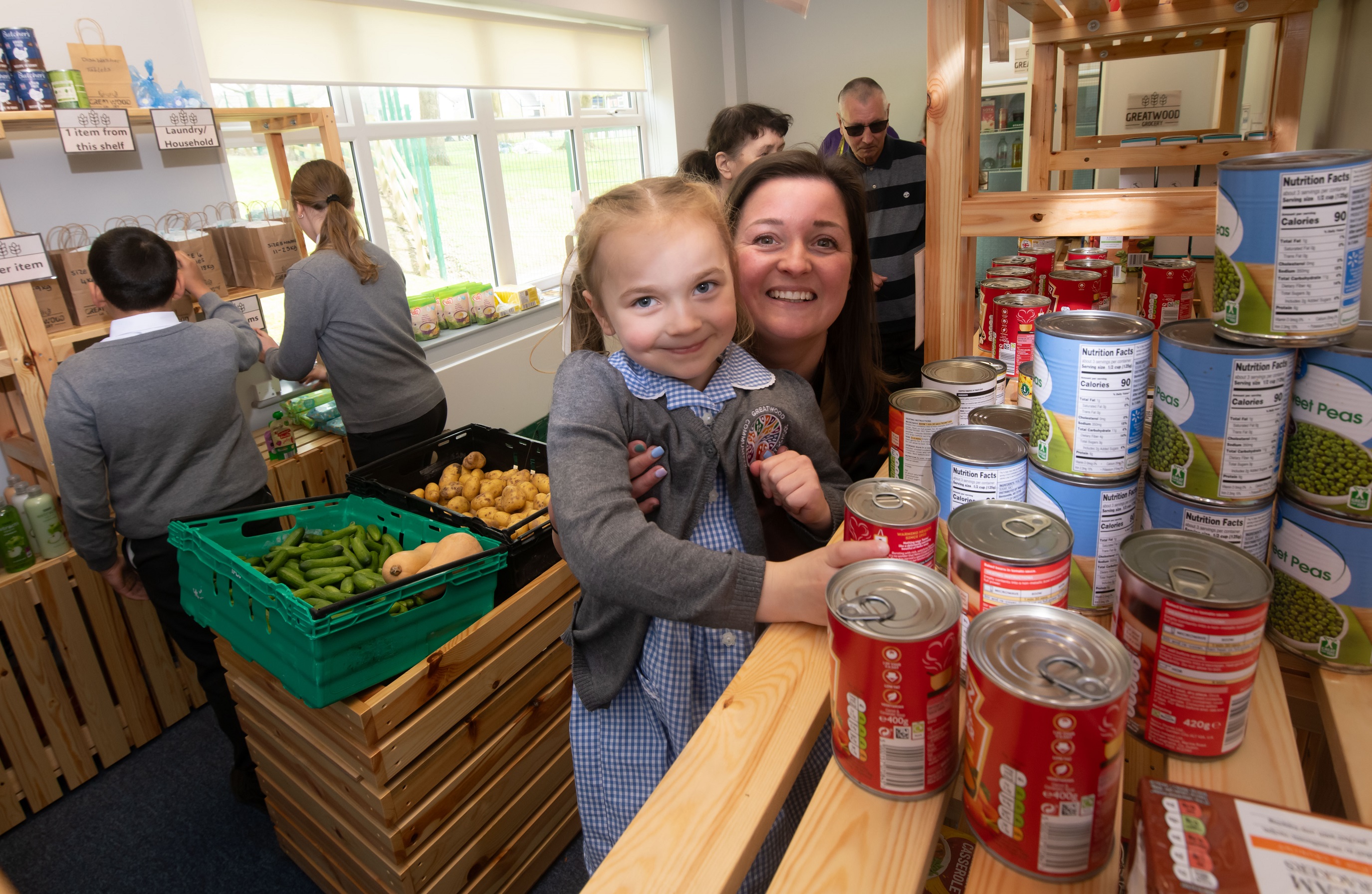 People in the Greatwood pantry