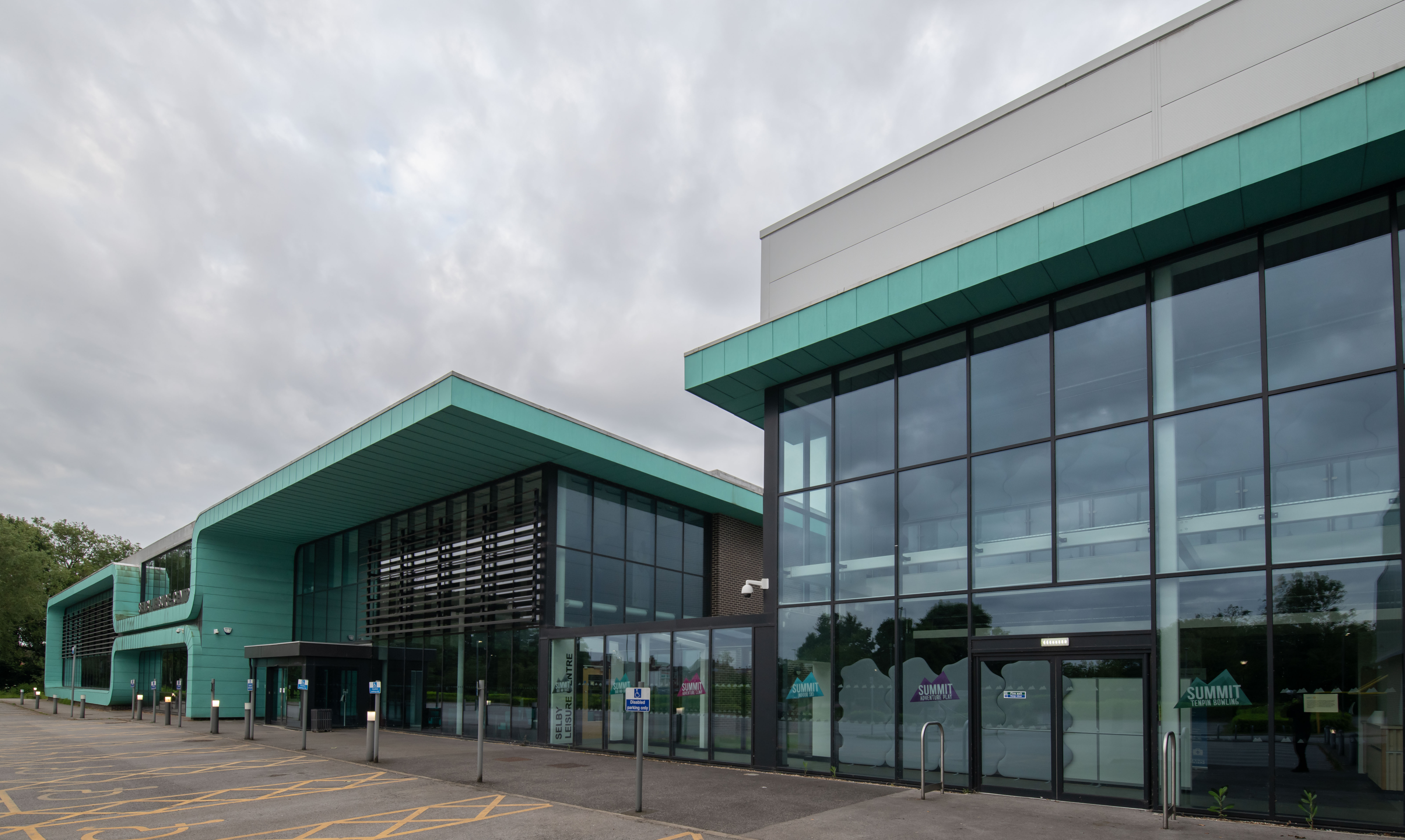 The front of Selby leisure centre