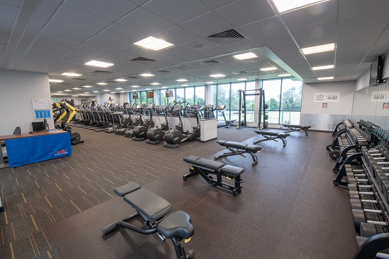 A view of the gym equipment at Selby Leisure and Wellbeing Hub