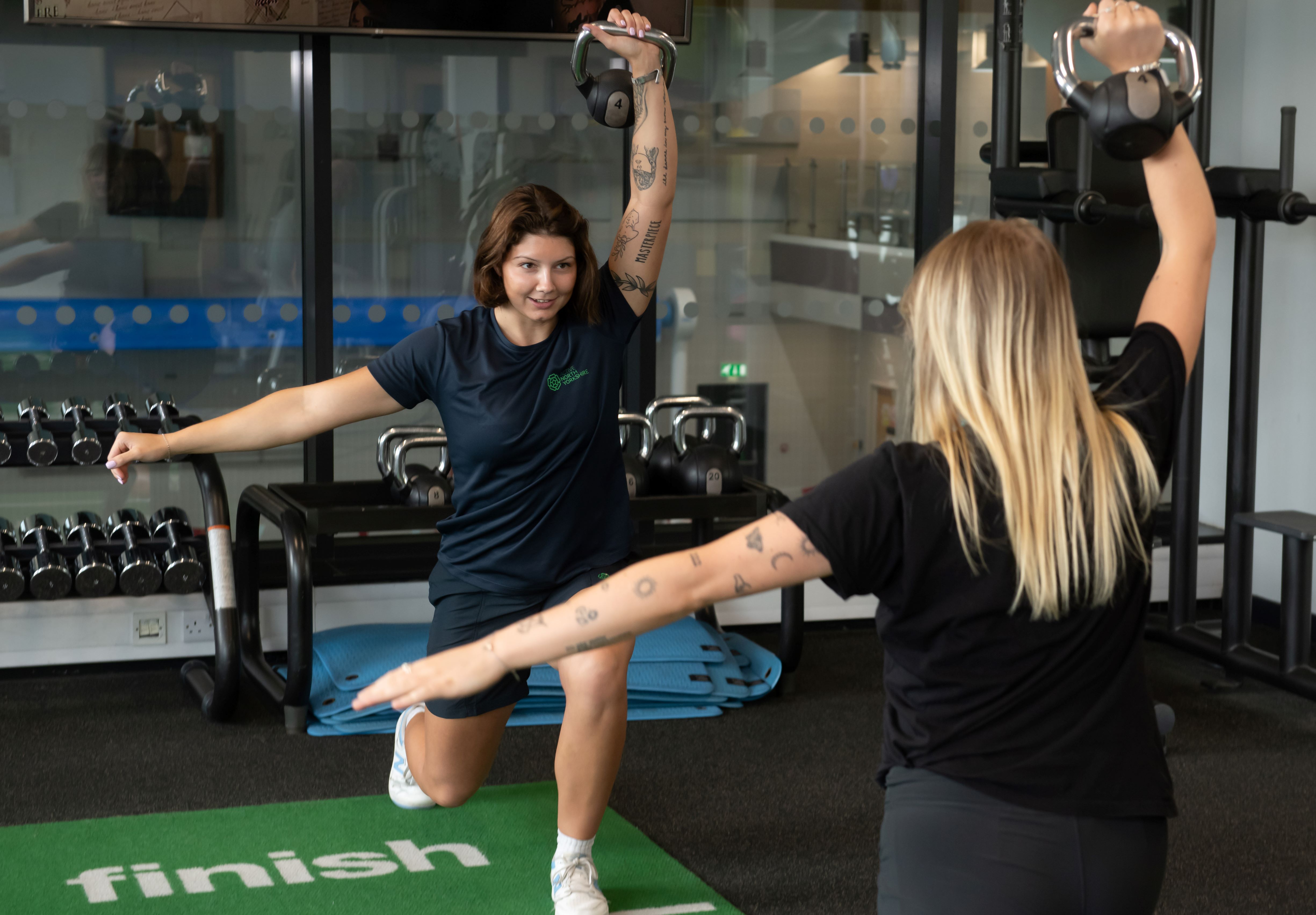 Users in the gym at Active North Yorkshire Selby