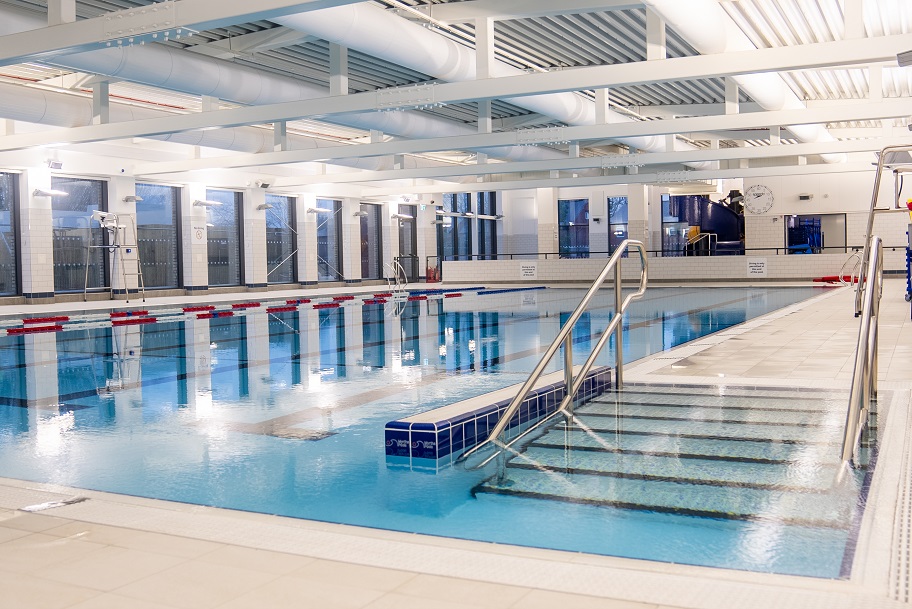 A view of Knaresborough Leisure and Wellbeing Hub's swimming pool