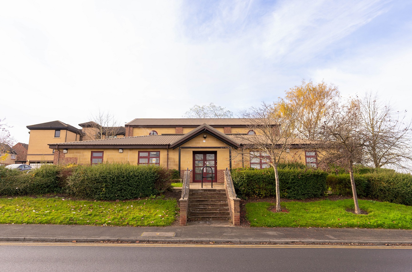 A view of the front of Jennyfield Styan Community Wellbeing Hub