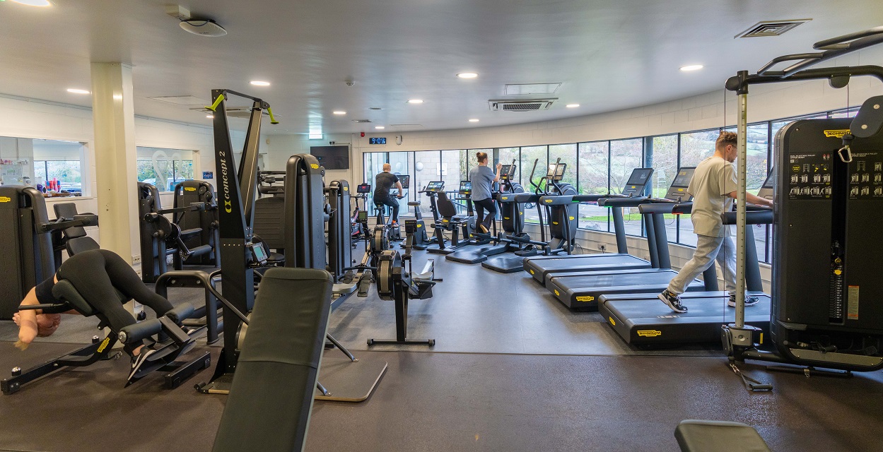 A view of the gym equipment at Pateley Bridge Leisure and Wellbeing Hub