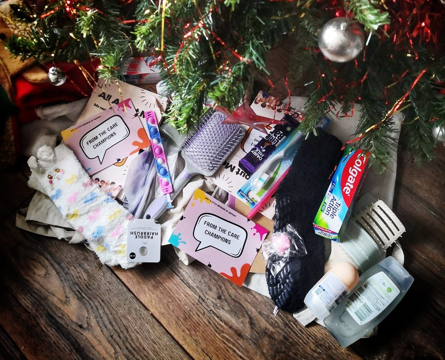 The contents of the welcome pack