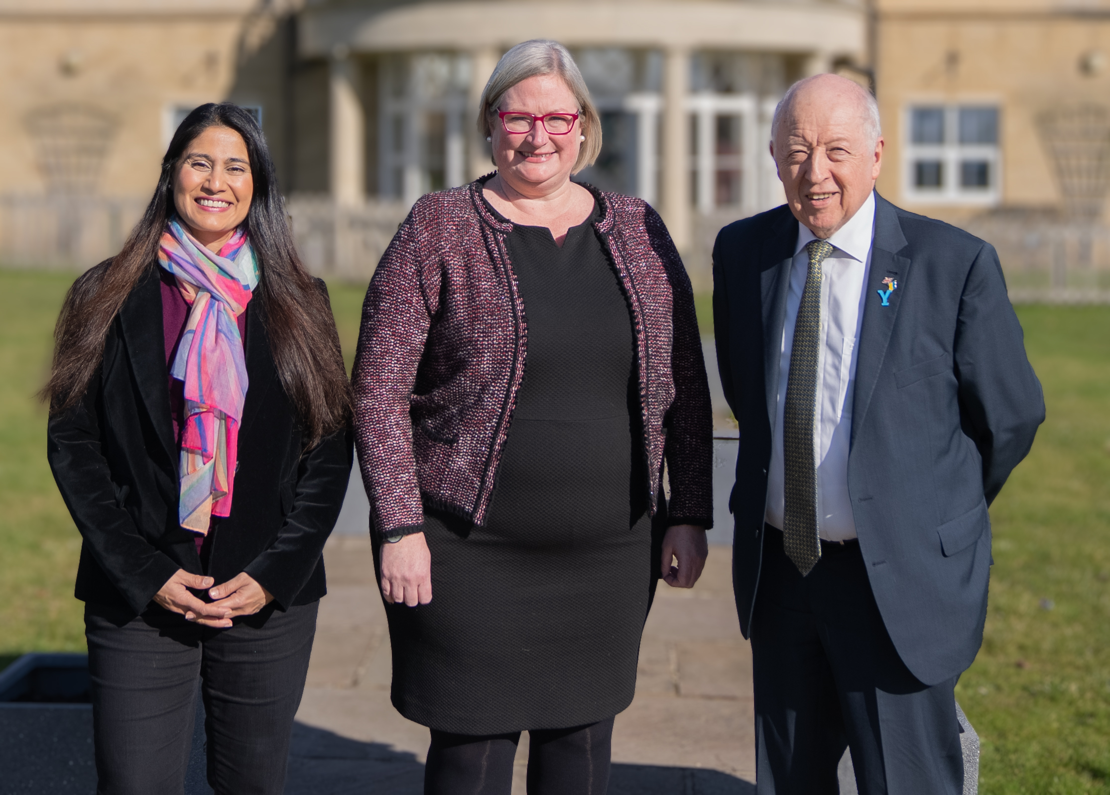 Photo of the chief executive officer of Better Connect, Natasha Babar-Evans, the development manager at the York and North Yorkshire Federation of Small Businesses, Carolyn Frank, and North Yorkshire Council’s leader, Cllr Carl Les