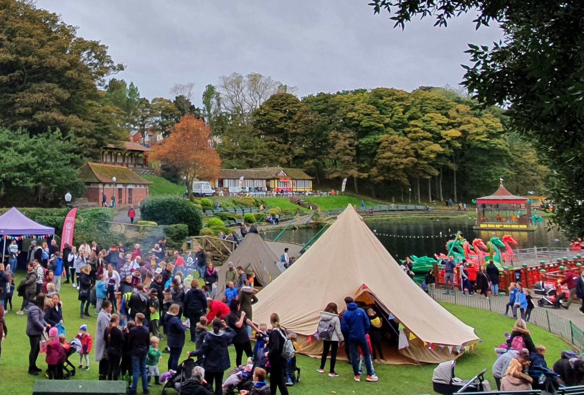 Spring Daze event at Peasholm Park in Scarborough