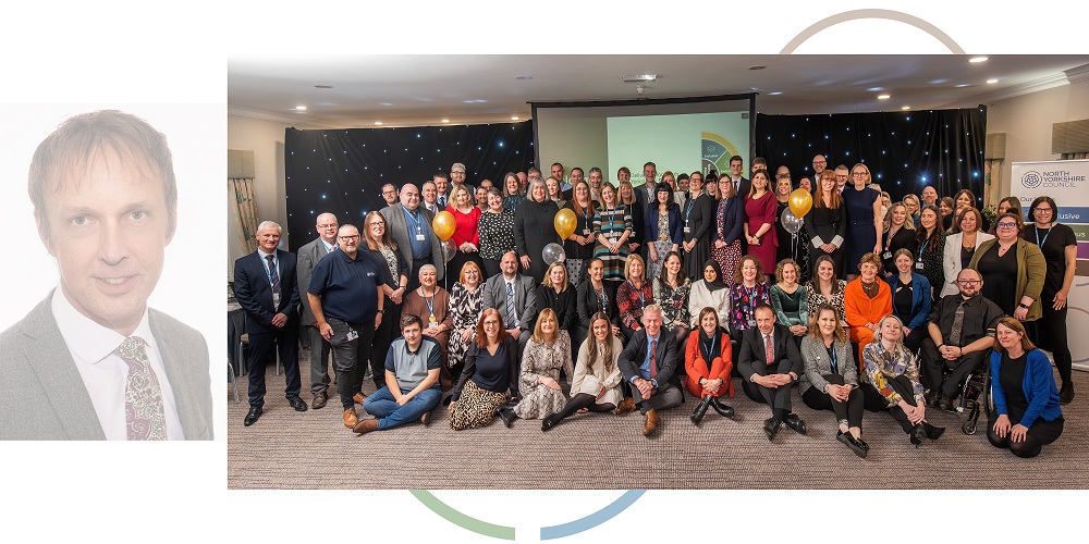 Staff celebrating awards