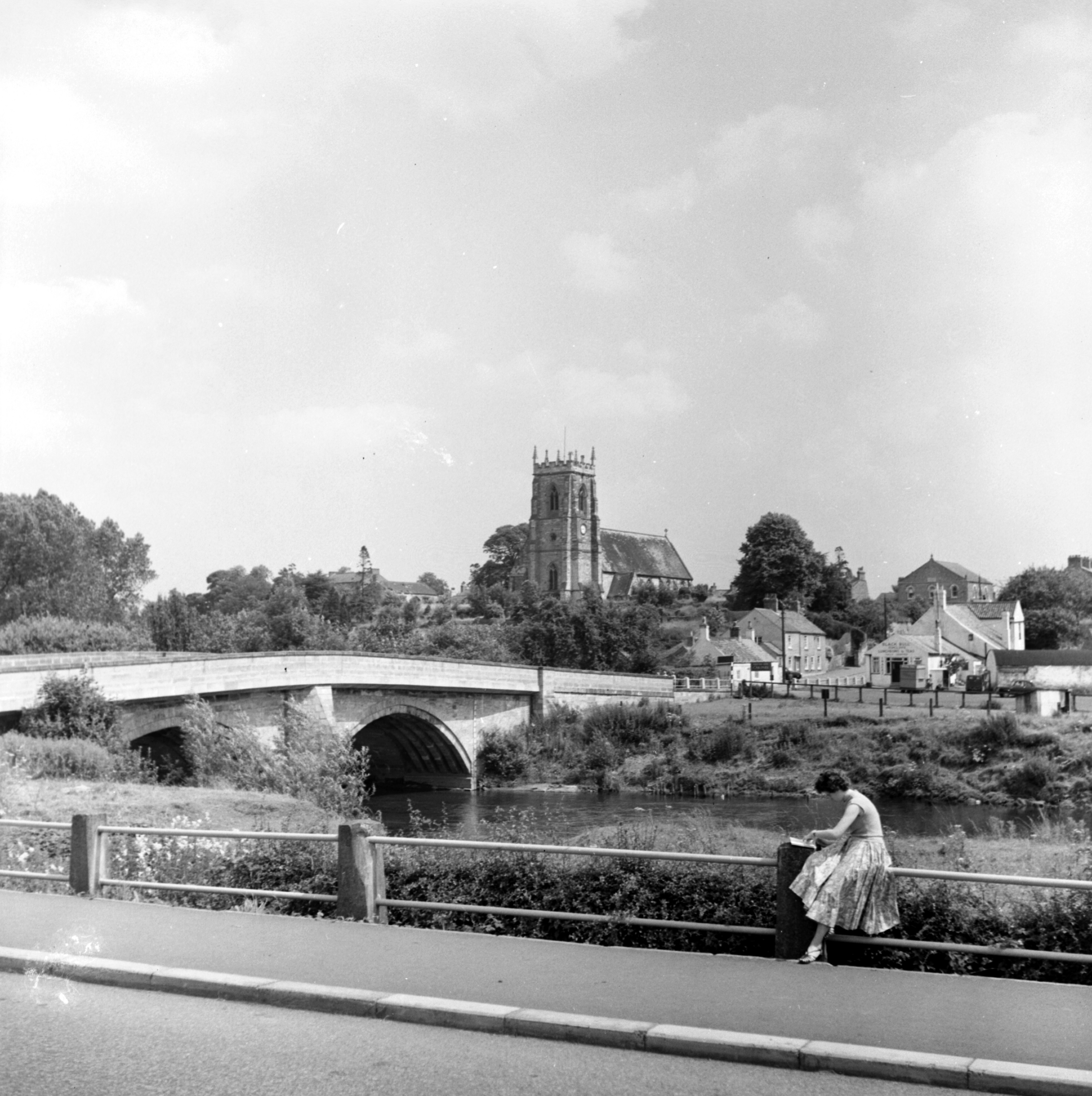 The River Swale at Topcliffe, with St Columba’s church in the background