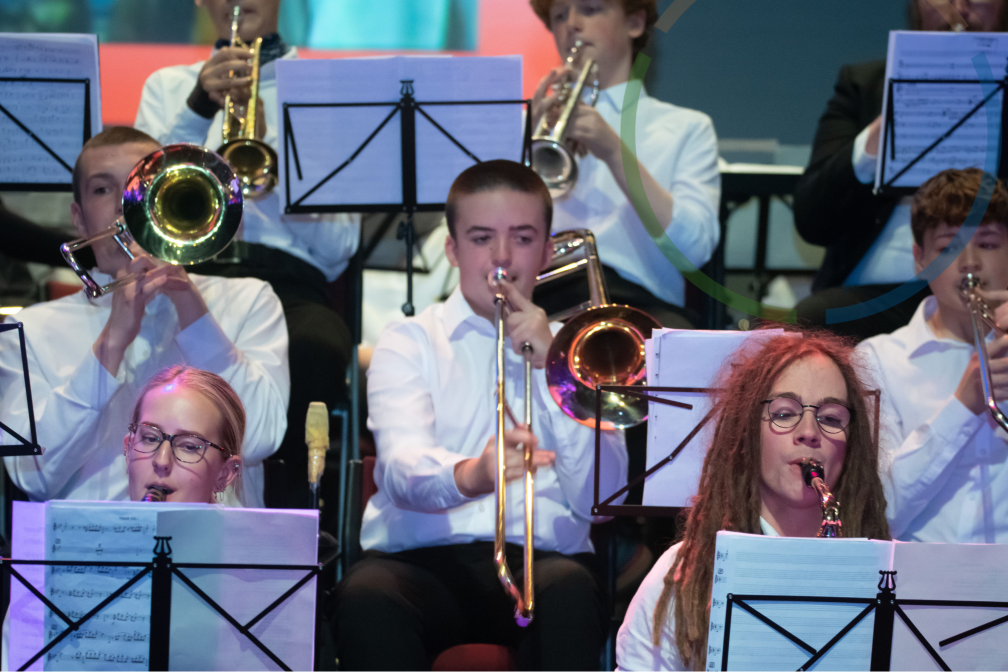 Music band playing