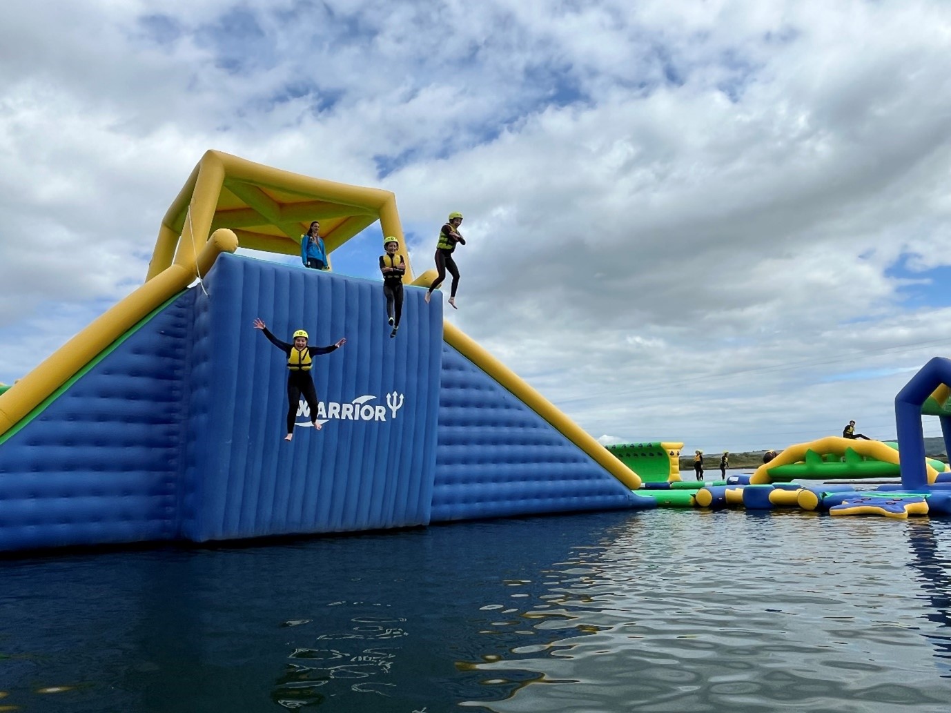 Children having fun at North Yorkshire Water Park