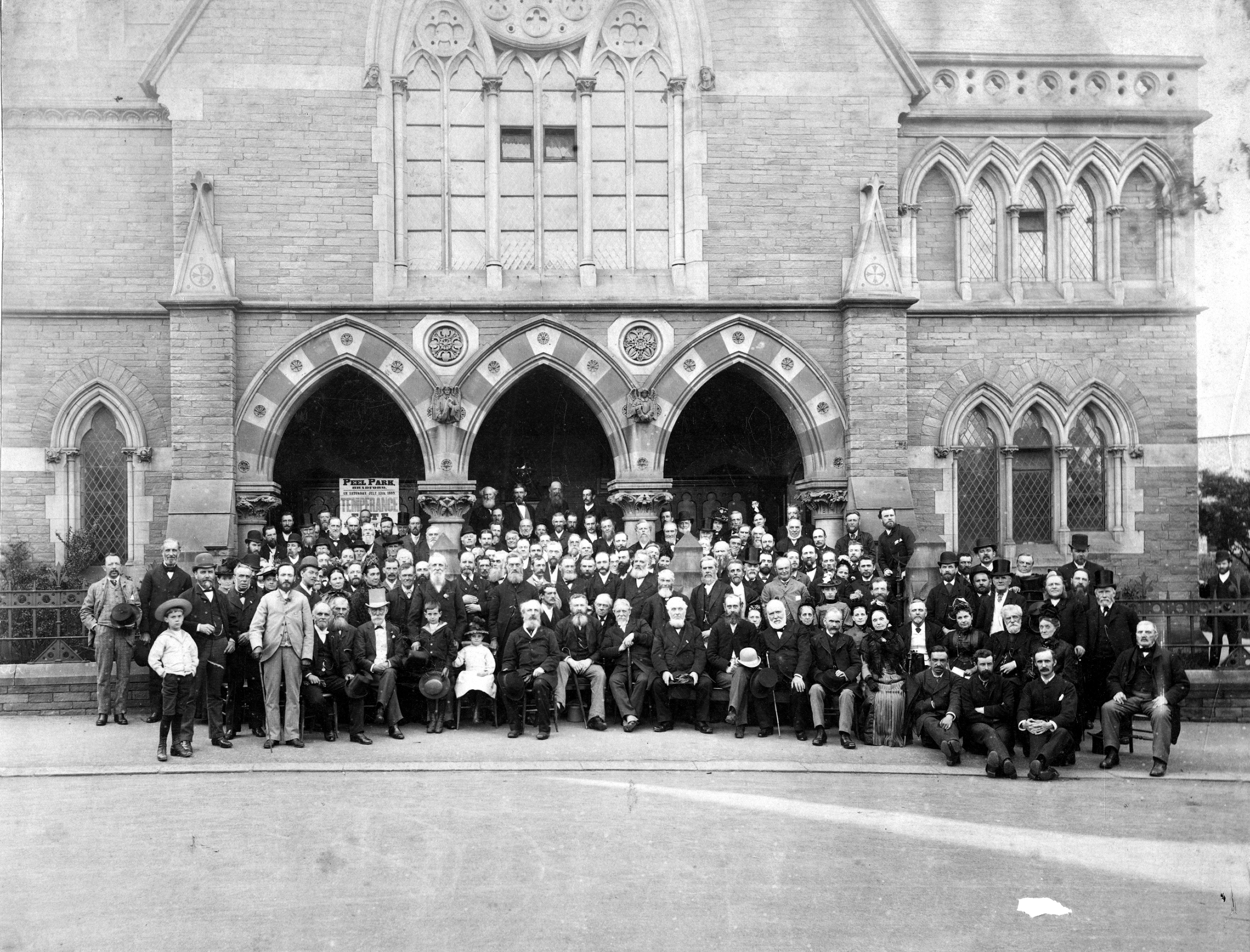 Temperance gathering at Albemarle Baptist Church in Scarborough in 1889