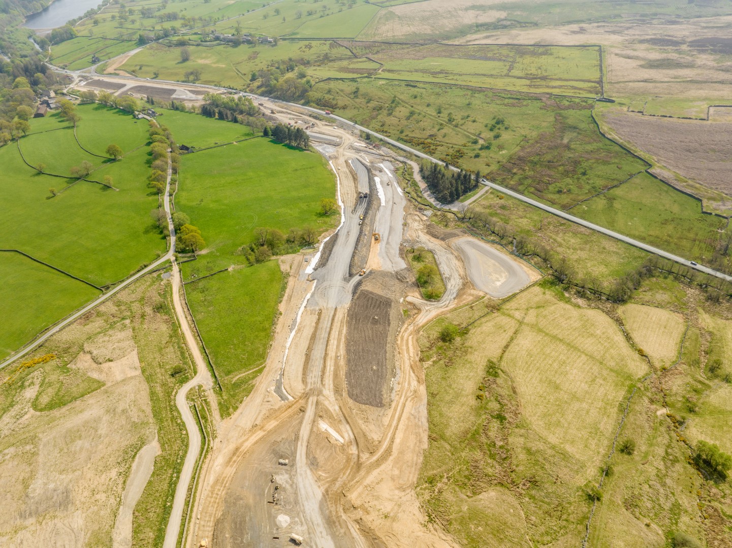 An aerial view of Kex Gill