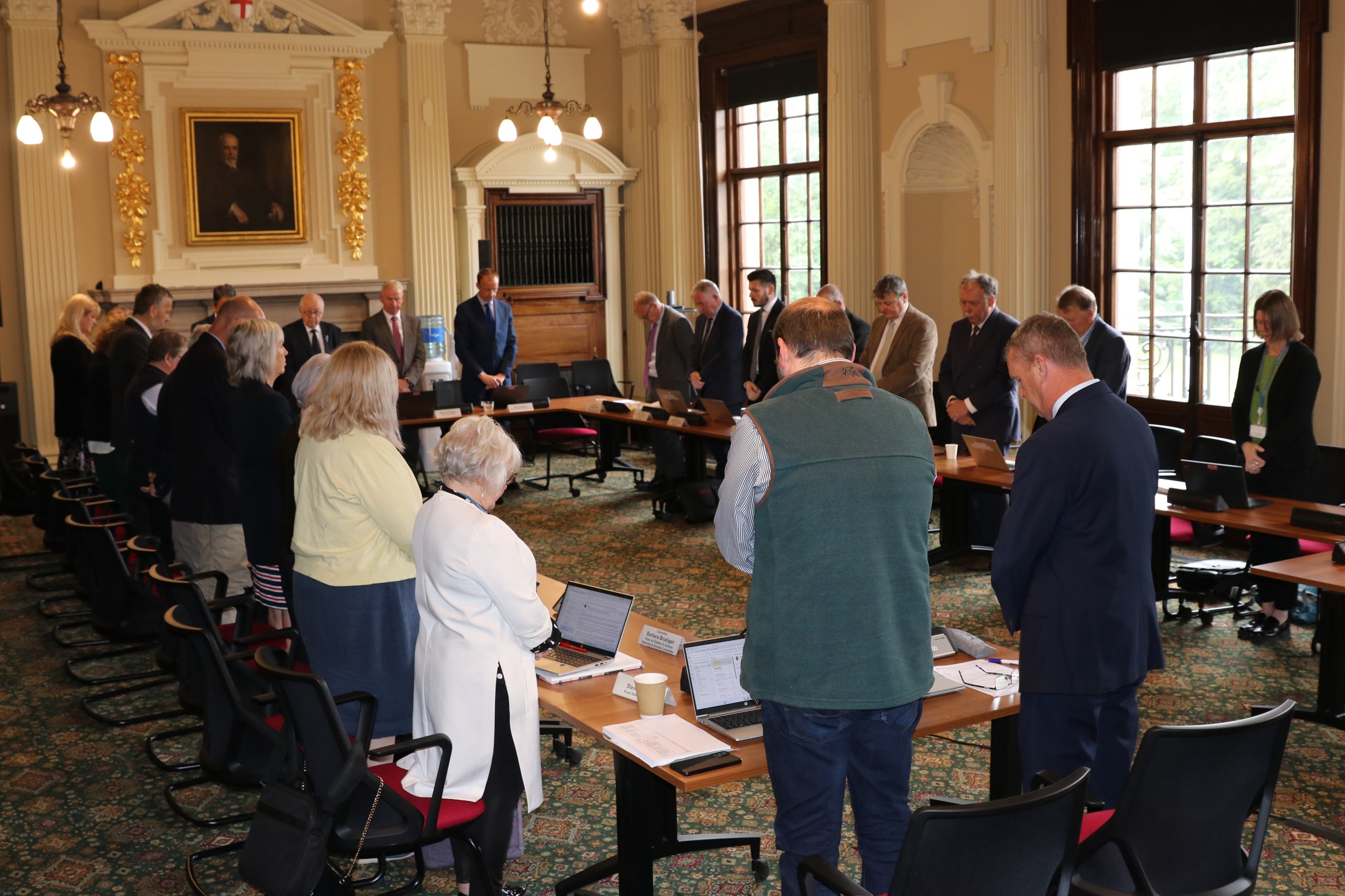 A minute’s silence was held during North Yorkshire Council’s executive meeting
