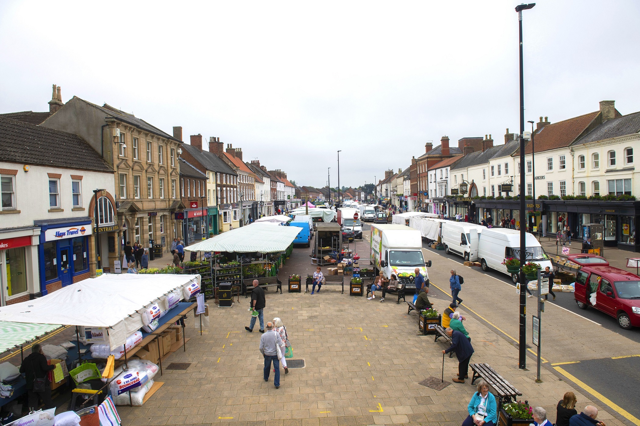 A view of Northallerton Market
