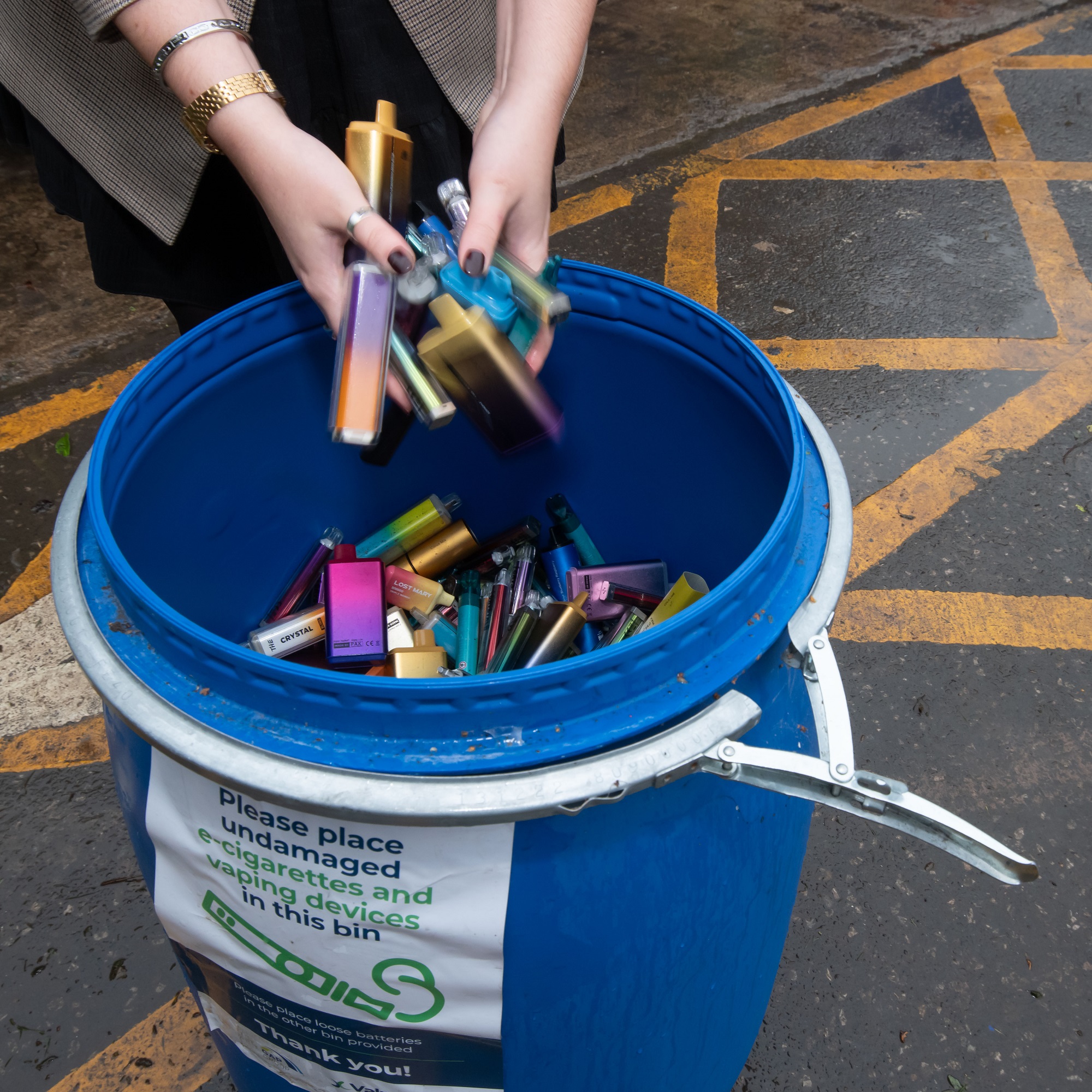 Residents can dispose of their used vapes responsibly at all 20 household waste recycling centres.