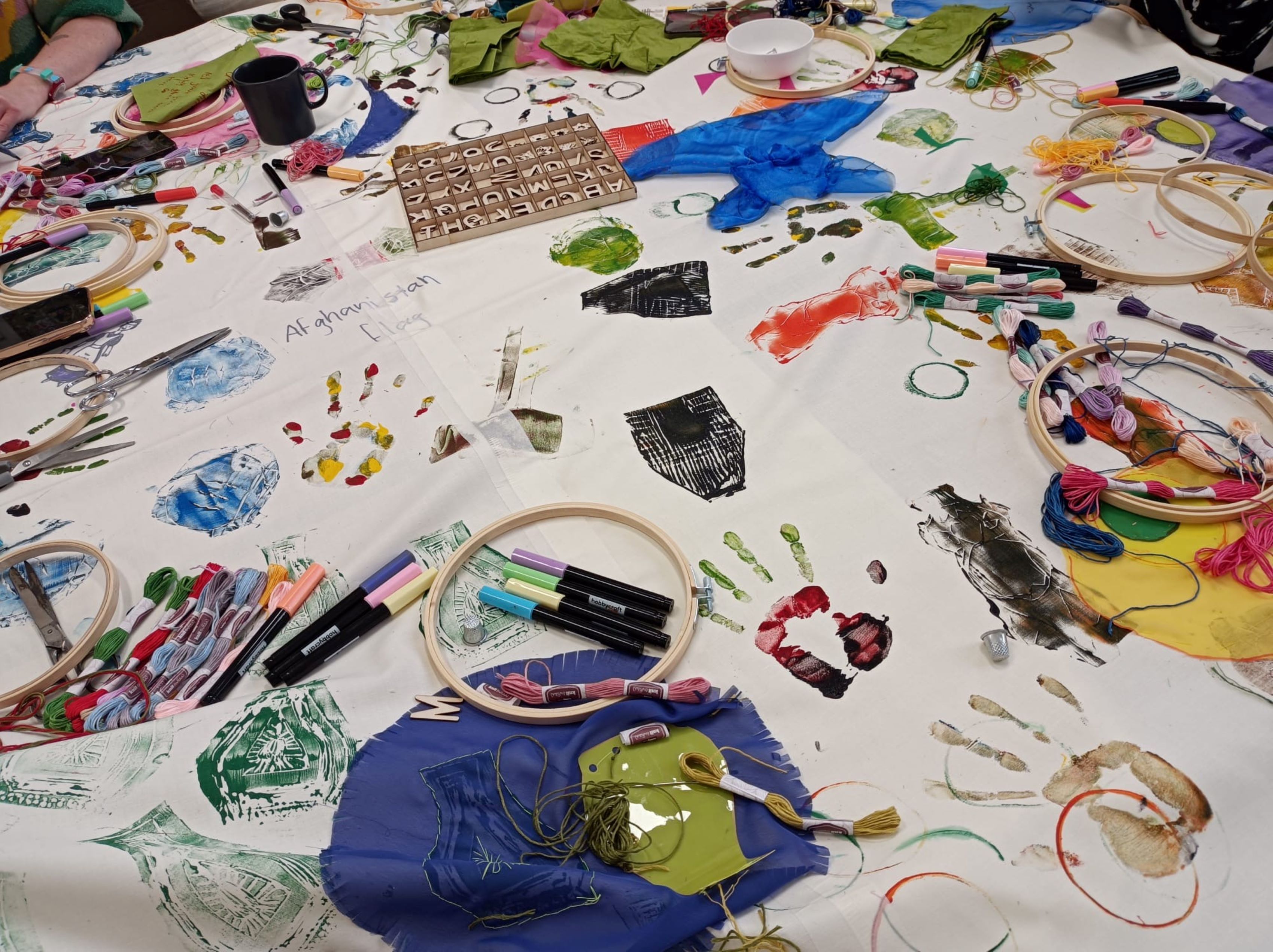 Art created by refugees