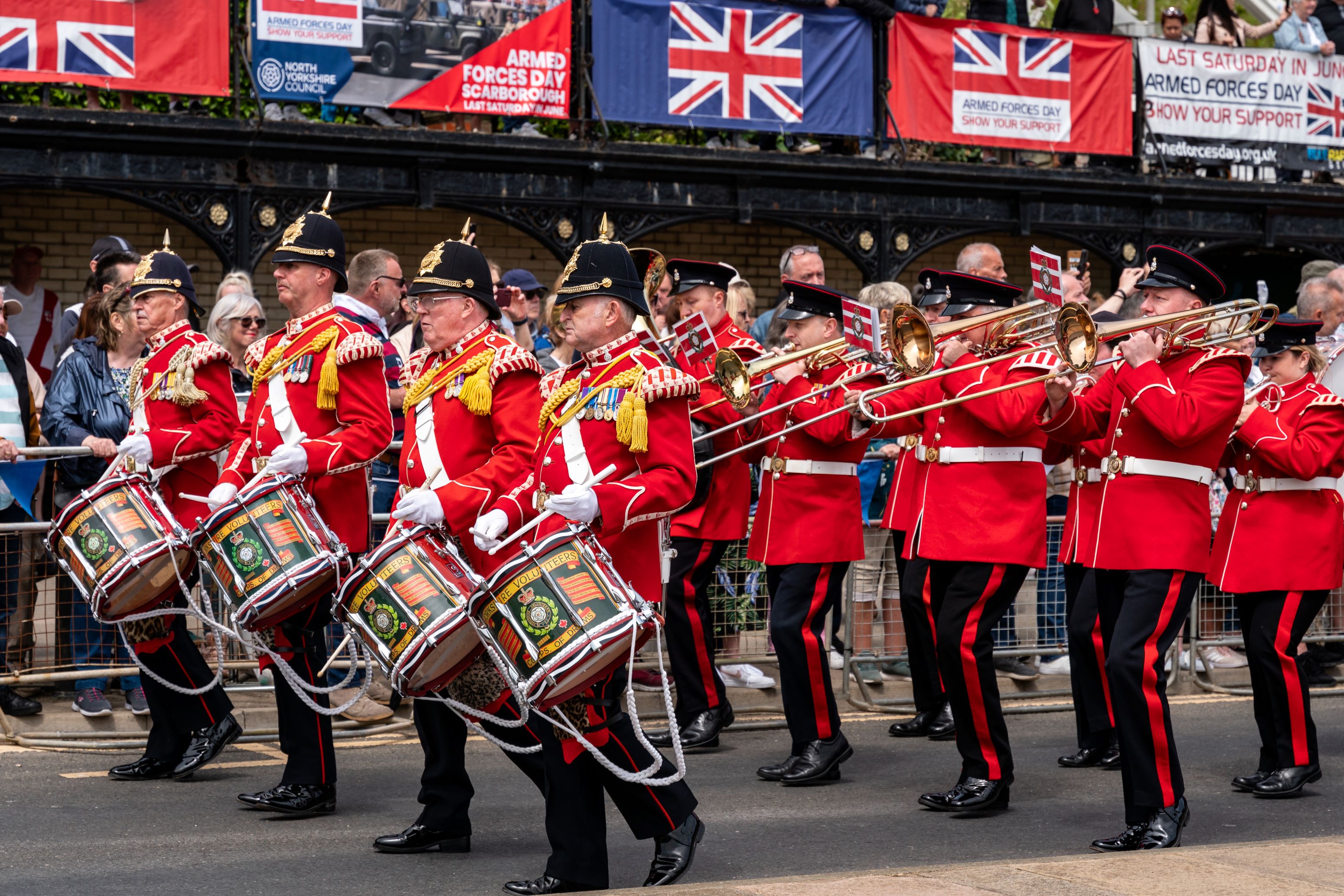 A parade at Scarborough Armed Forces Day