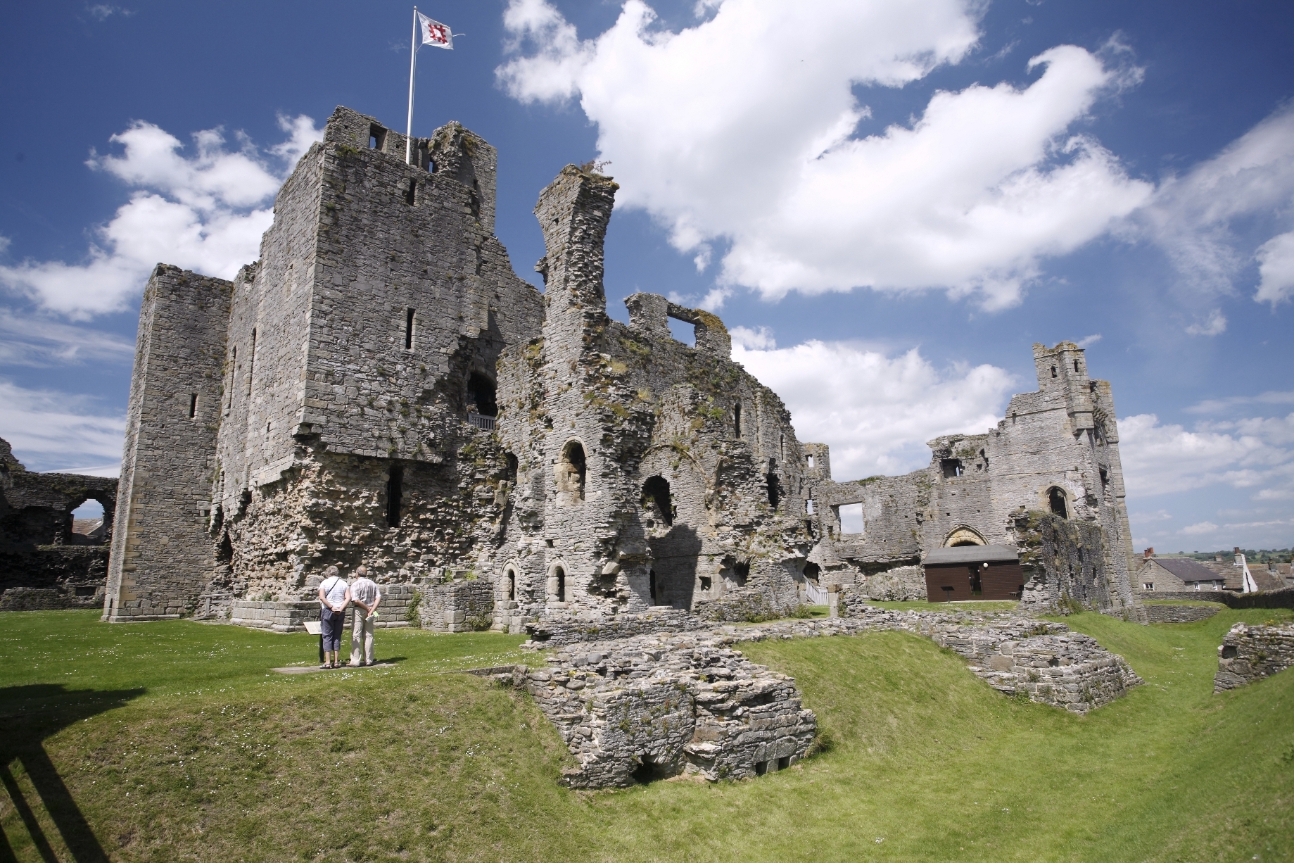 View of the keep at Middleham Castle. Credit English Heritage