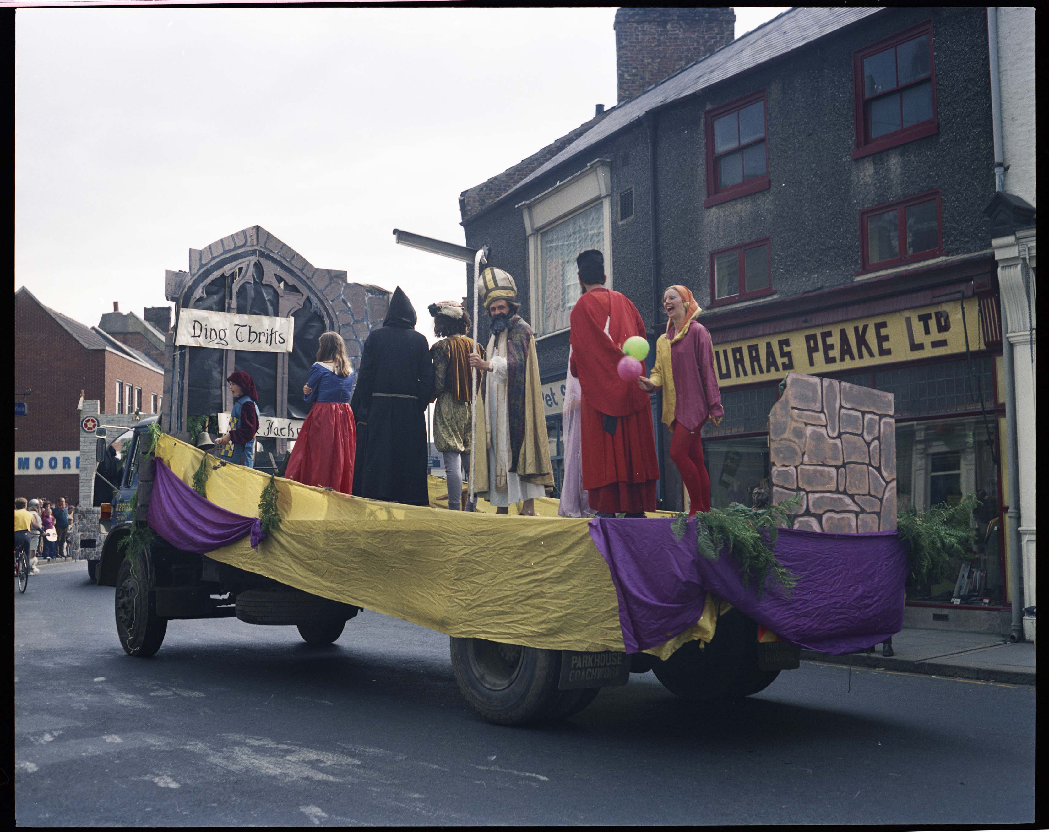 The St Wilfrid’s procession in Ripon (undated, mid-late 20th century). This image is part of the Ripon Re-Viewed collection created by Ripon Civic Society and supported by the National Lottery Heritage Fund (NLHF)
