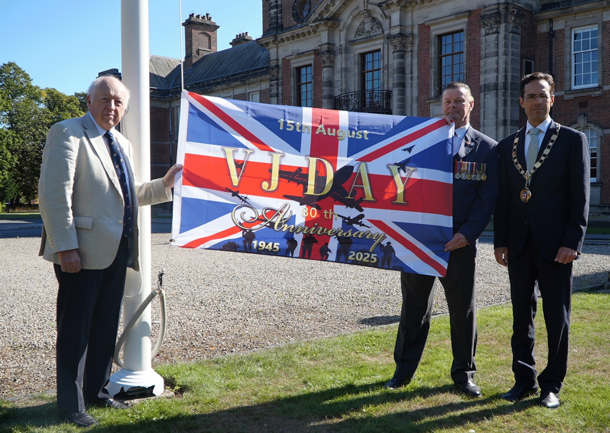From left, Council leader, Cllr Carl Les, the Armed Forces Champion, Cllr Kevin Foster, and the authority’s chairman, Cllr George Jabbour.
