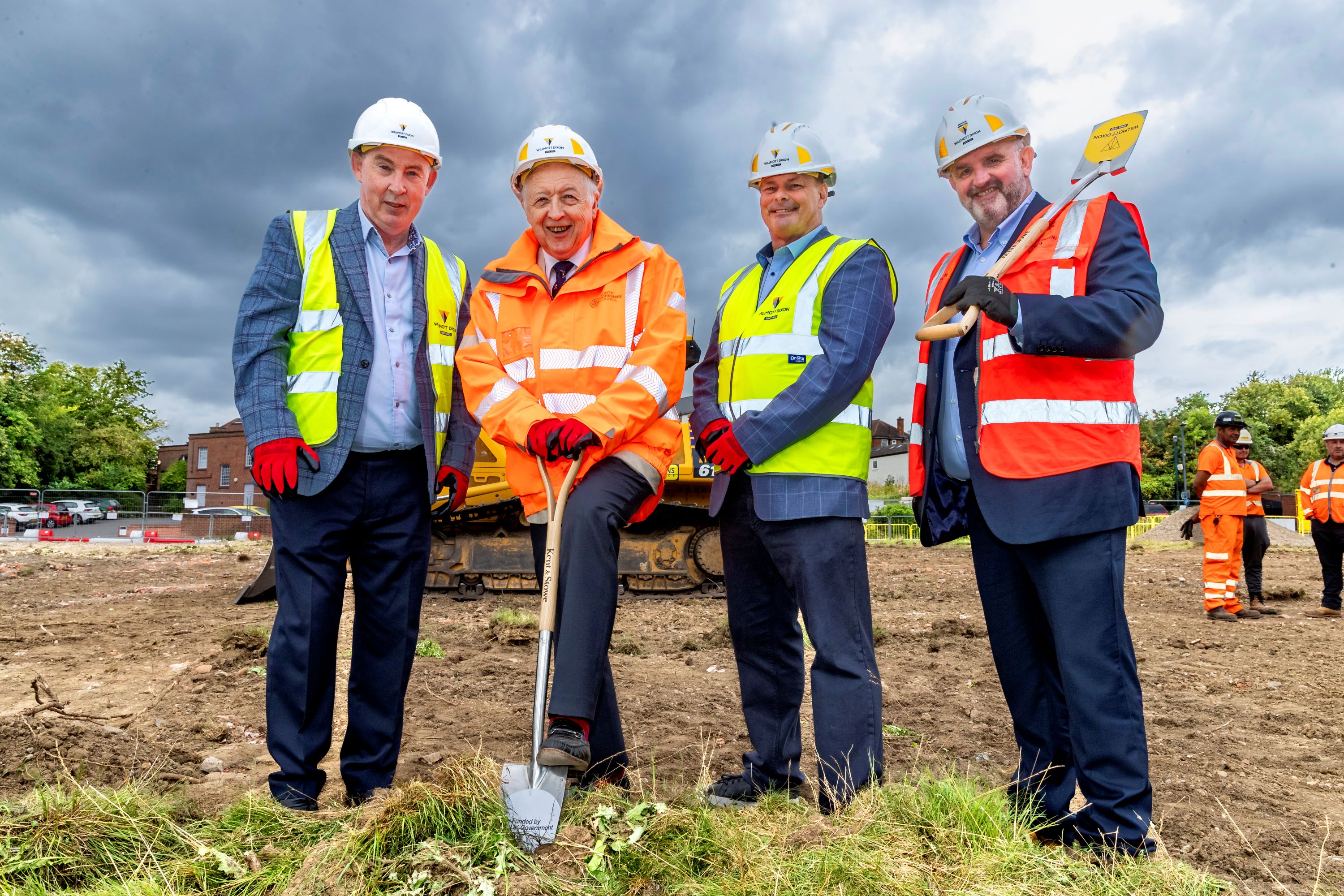 Four people at the Catterick development