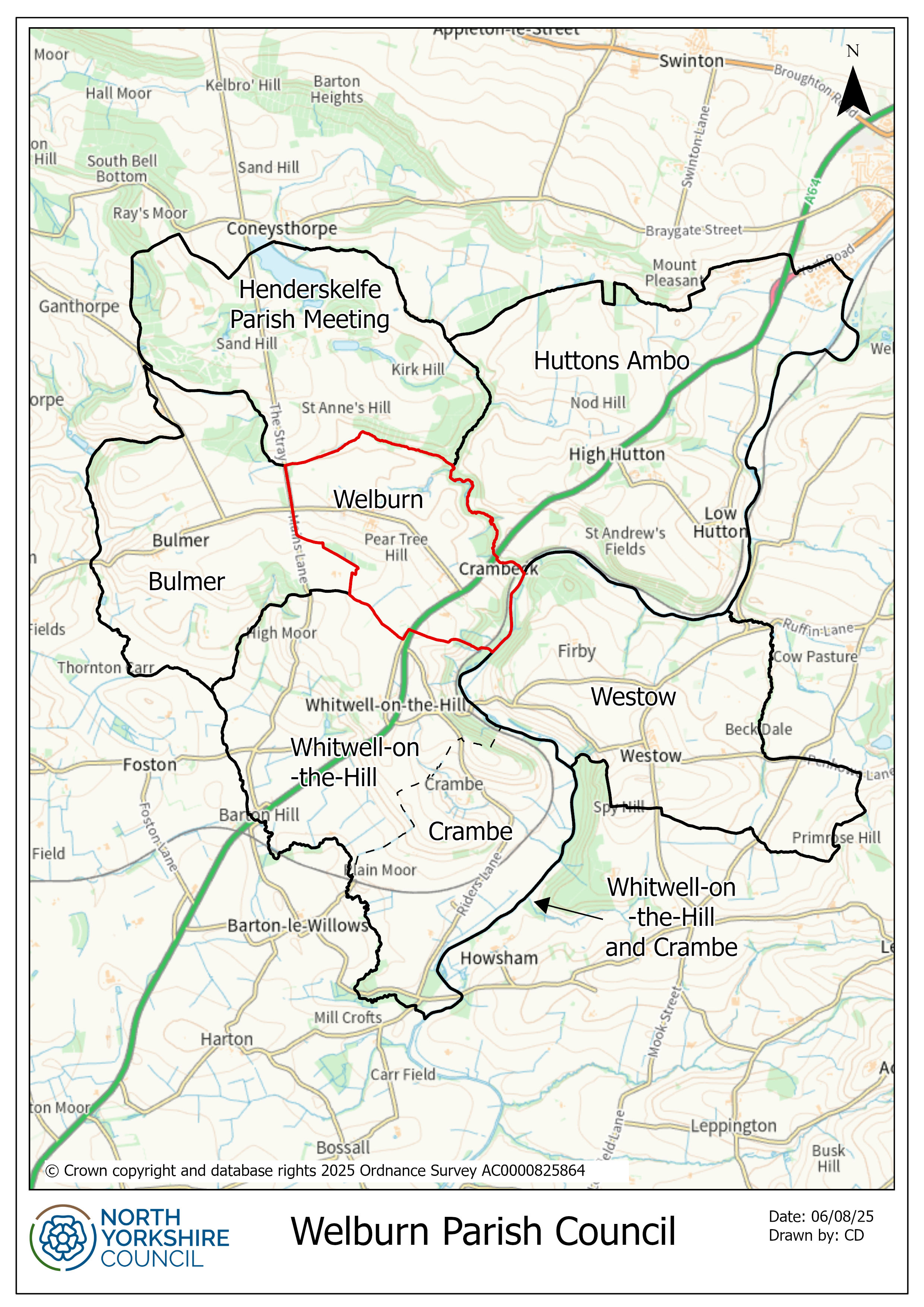 Map of Welburn layout