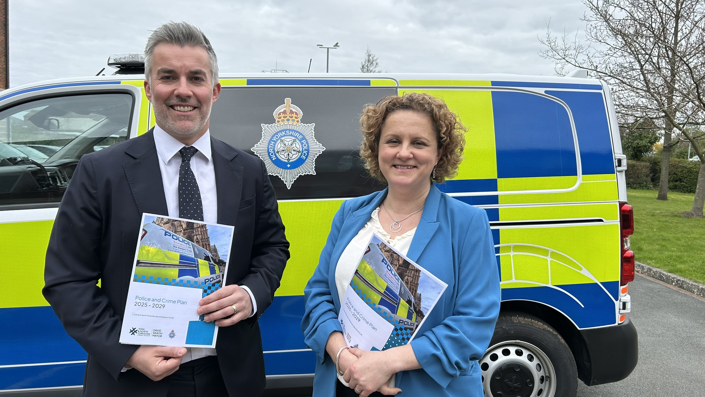 Three candidates are being sought to become co-opted independent members of the North Yorkshire Police, Fire and Crime Panel. Pictured are Mayor of York and North Yorkshire, David Skaith, and Deputy Mayor for Policing, Fire and Crime, Jo Coles. 