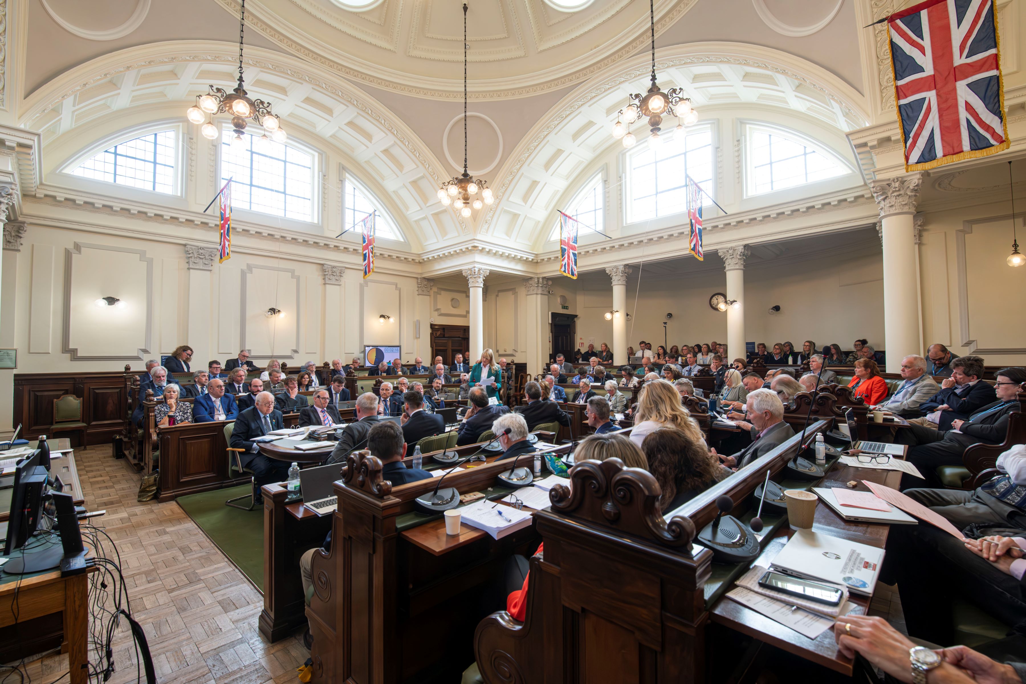 Members of North Yorkshire Council at a meeting in Northallerton