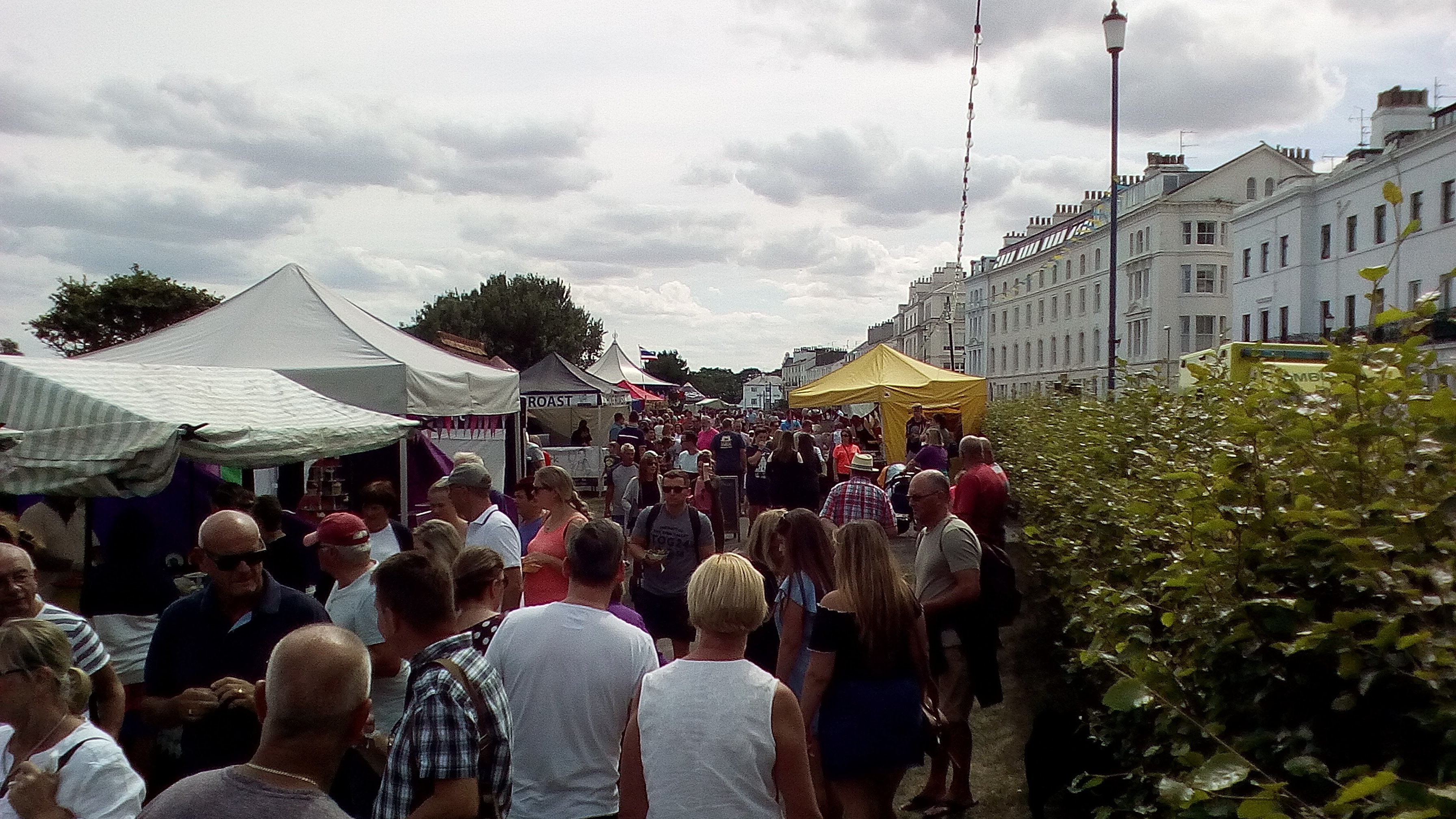Crescent Gardens during Filey Food Festival
