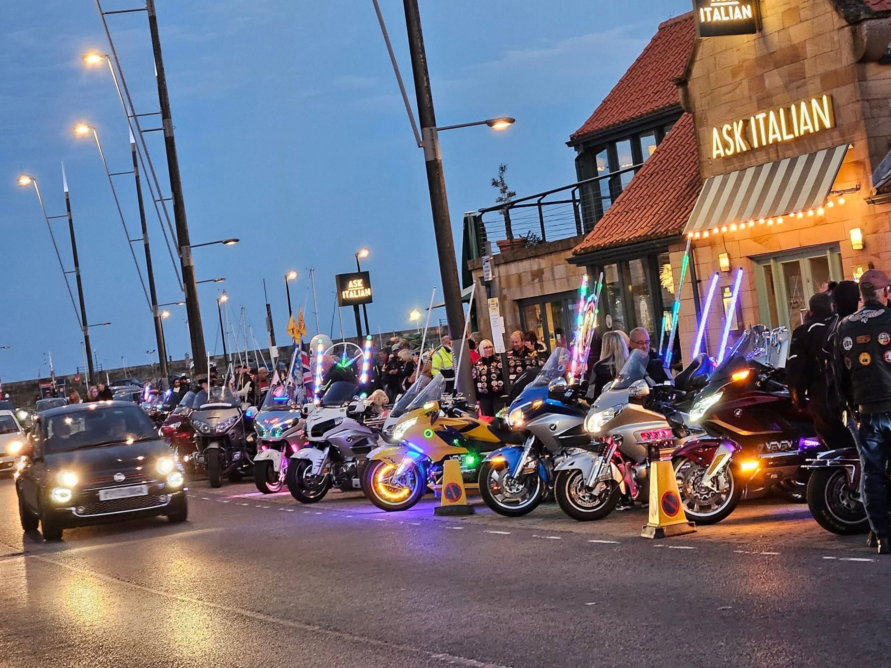 Bikes and cars at Goldwing