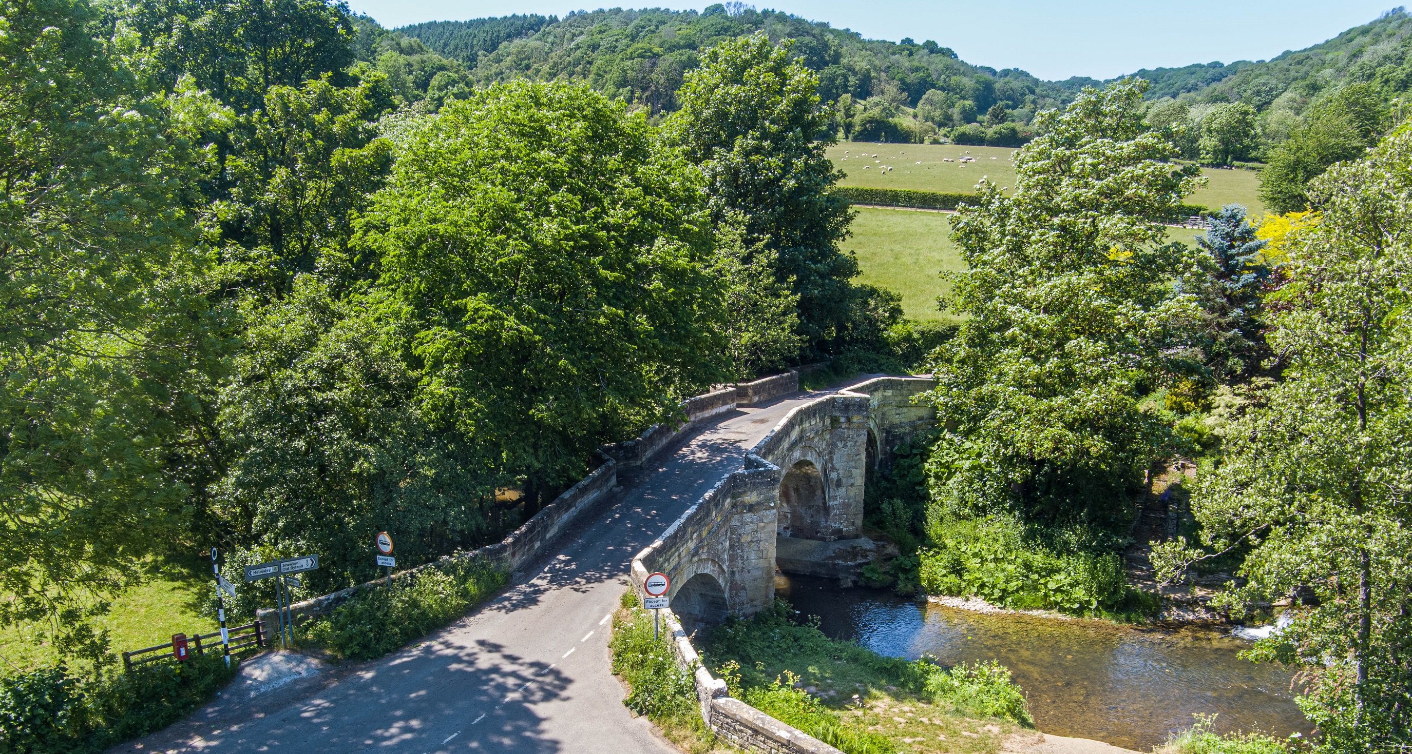 A view of Rievaulx Bridge