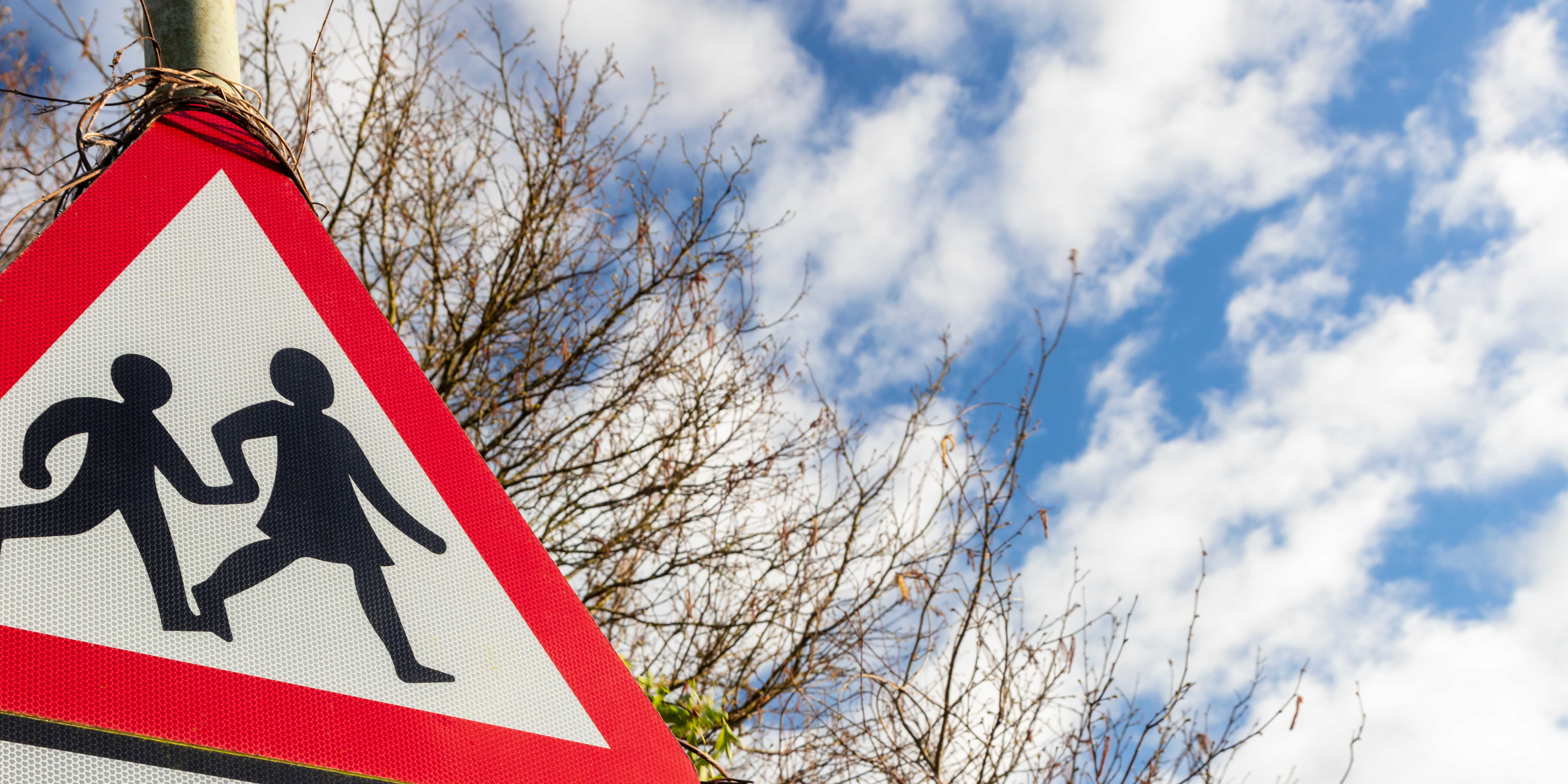 Image of school crossing sign