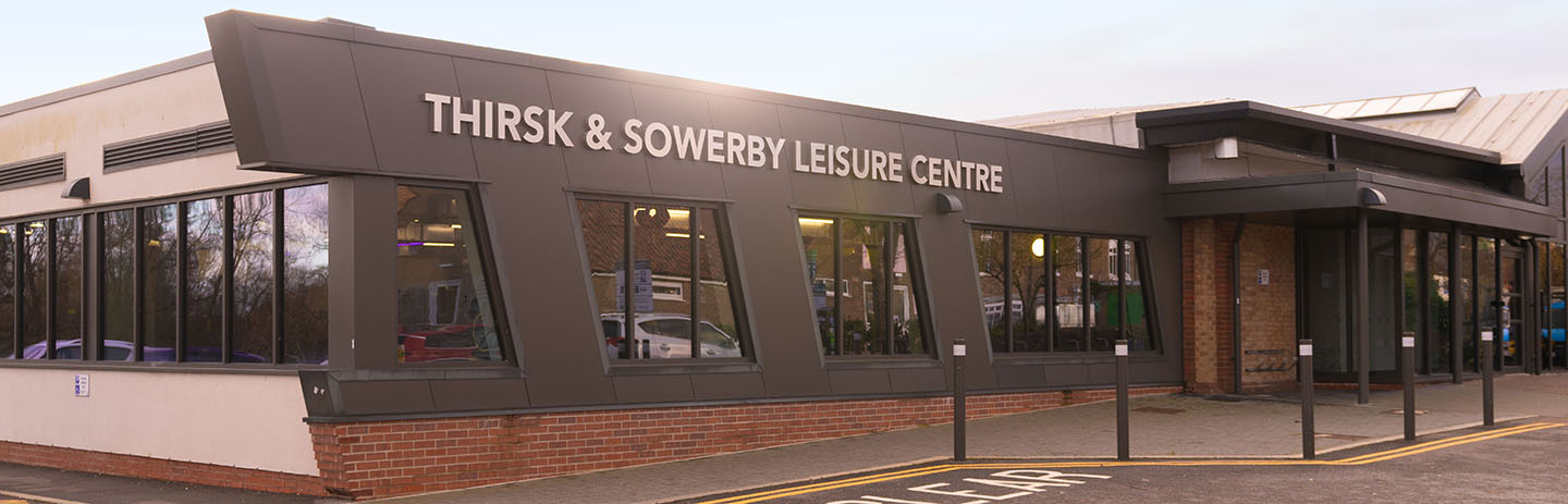 A view of the outside of Thirsk and Sowerby Leisure and Wellbeing Hub