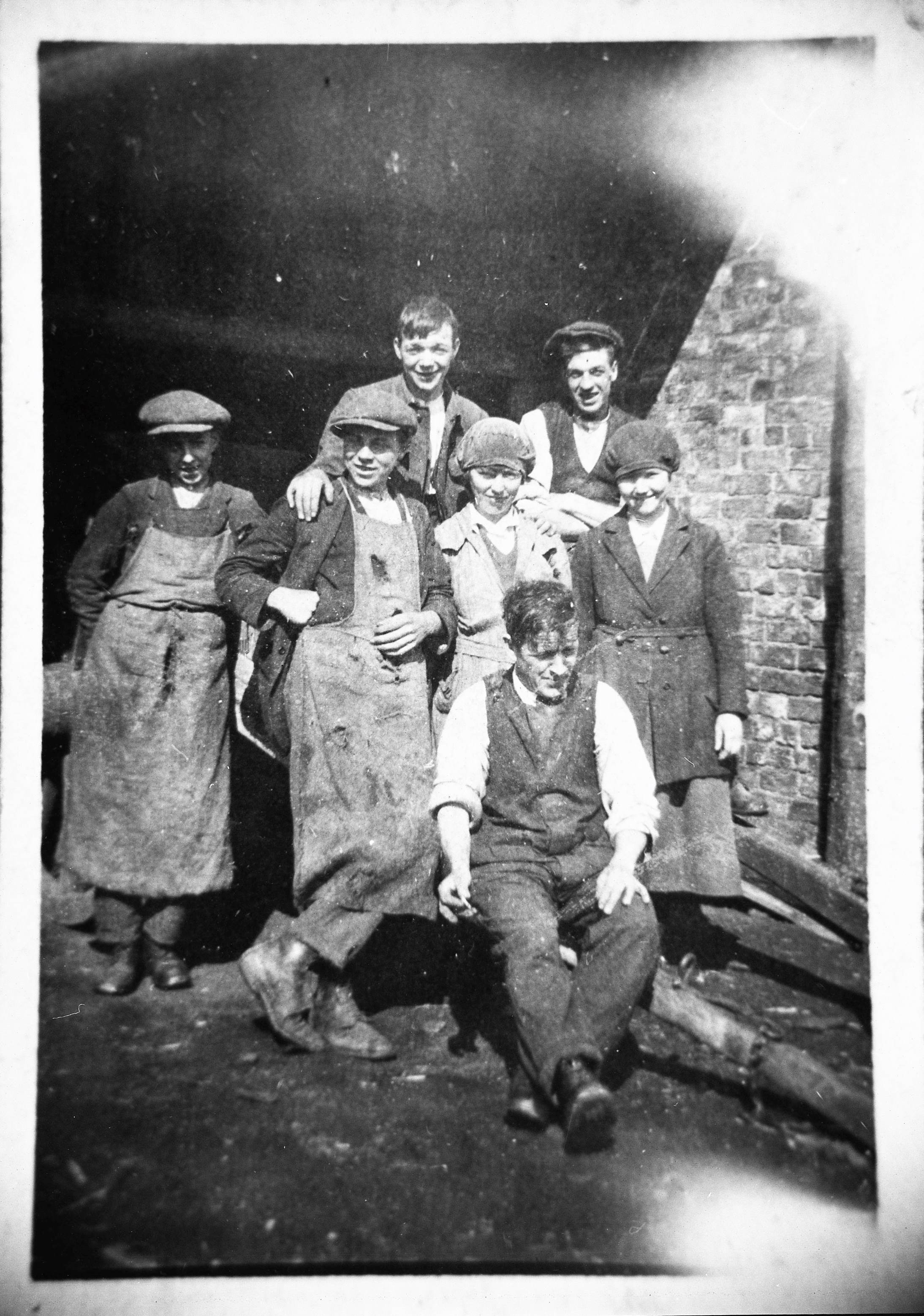 Ure Bank bobbin mill workers, Ripon (the mill closed in 1957). This image is part of the Ripon Re-Viewed collection created by Ripon Civic Society and supported by the National Lottery Heritage Fund (NLHF).