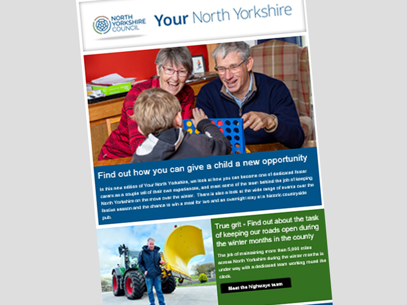 Front cover of the Your North Yorkshire November 2025 edition