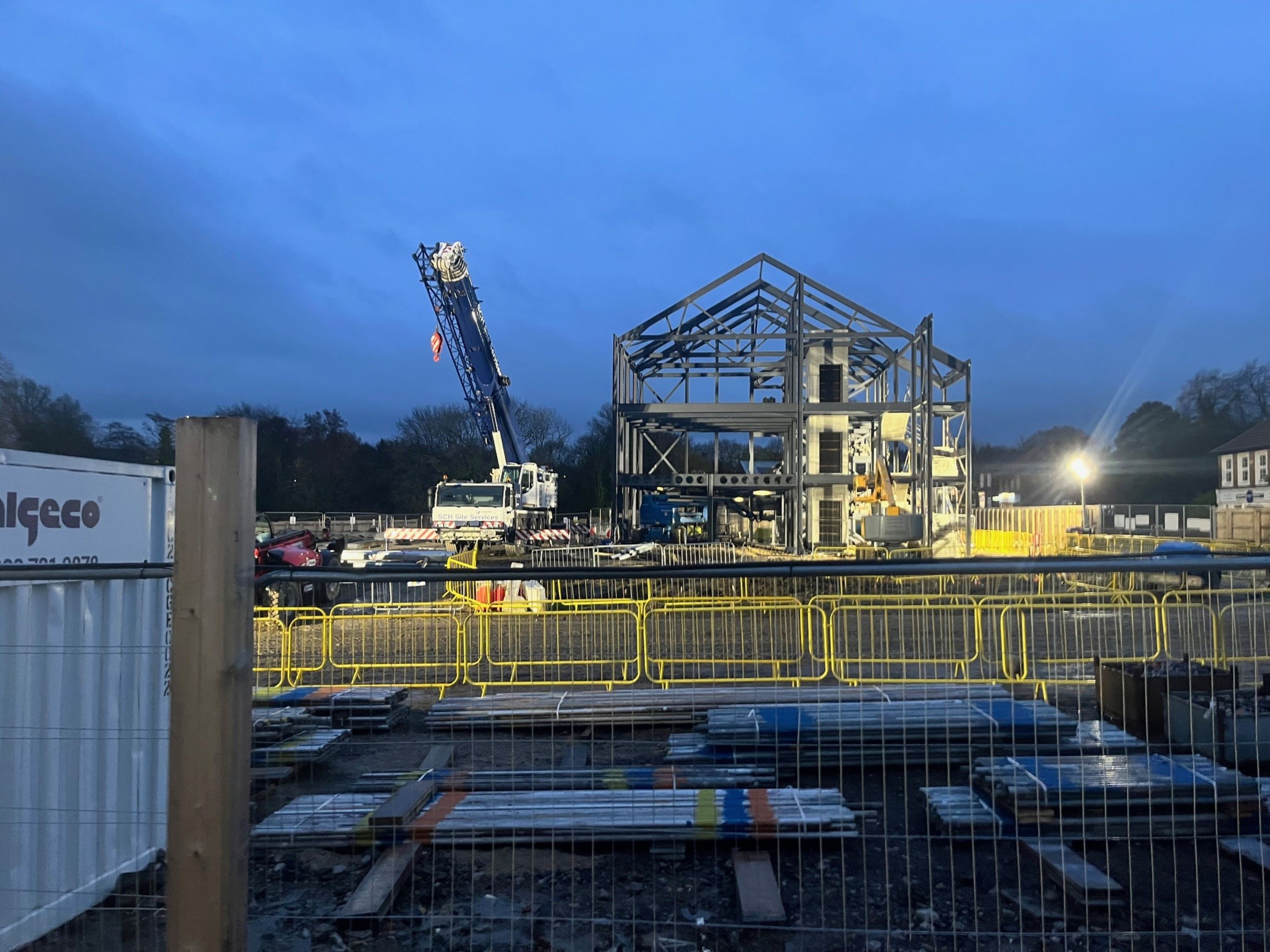 The first steel structure in redevelopment of Catterick