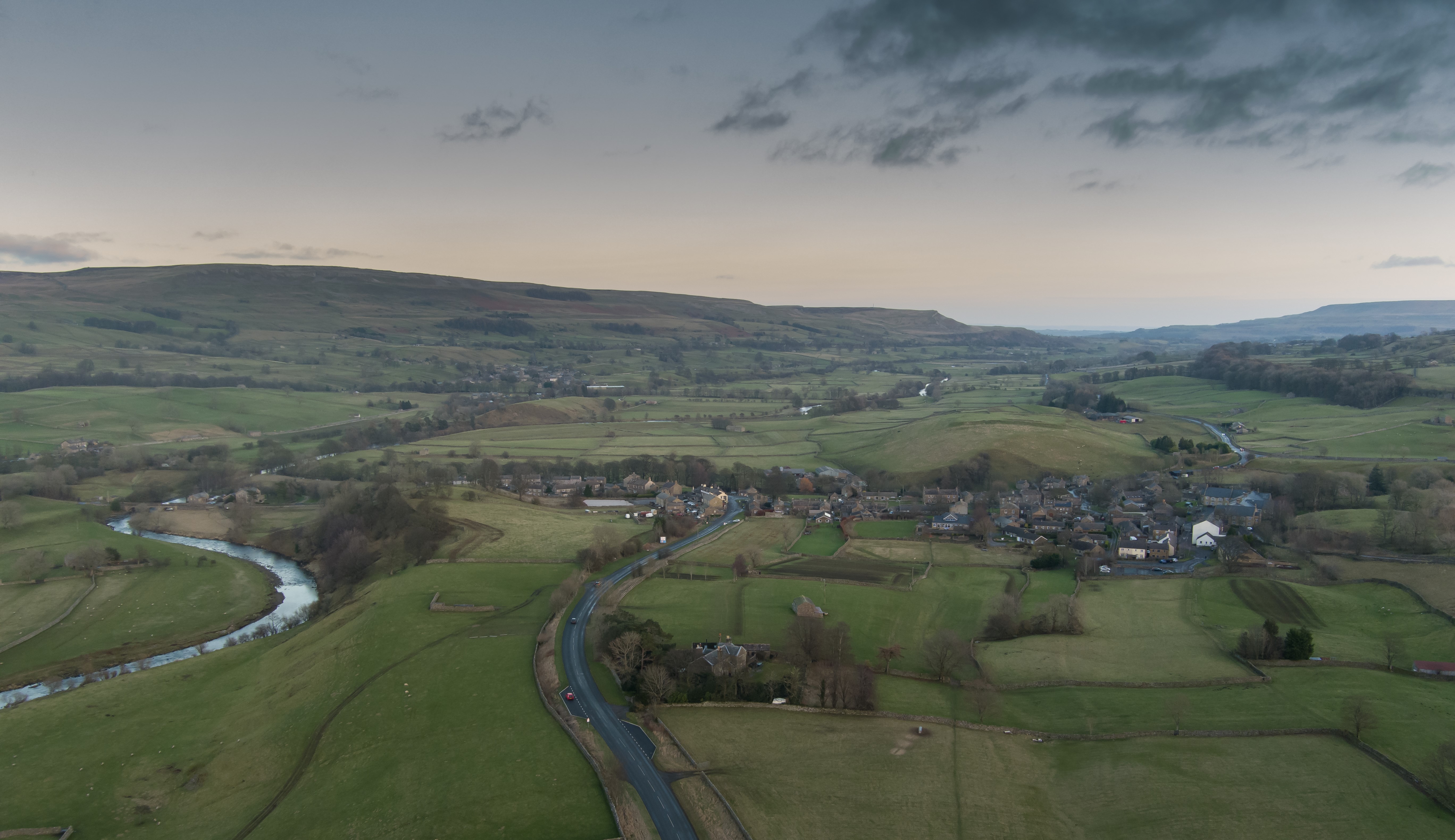 An aerial view of Bainbridge