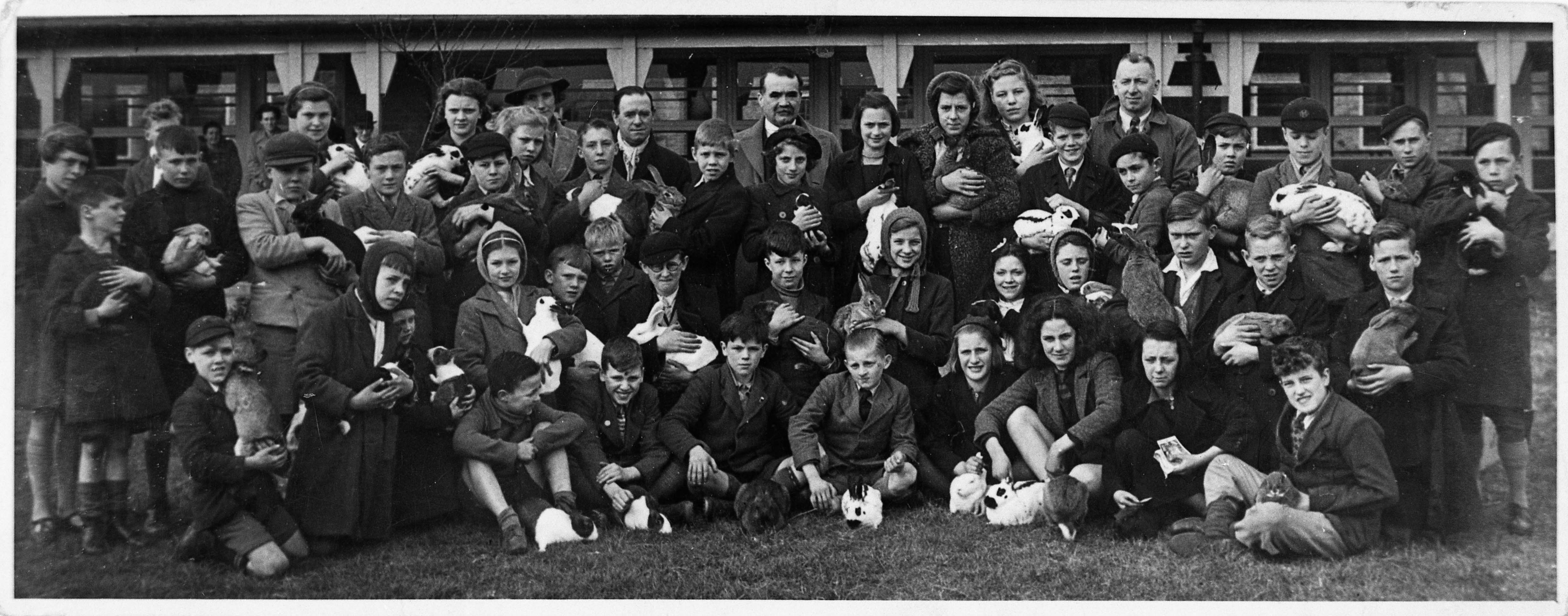 Rabbit show (1942). This image is part of the Ripon Re-Viewed collection created by Ripon Civic Society and supported by the National Lottery Heritage Fund (NLHF).