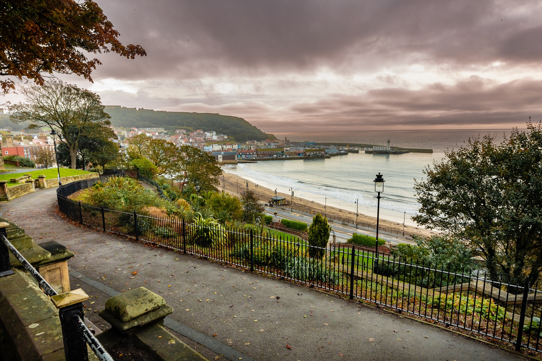 An aerial view of Scarborough’s South Bay.