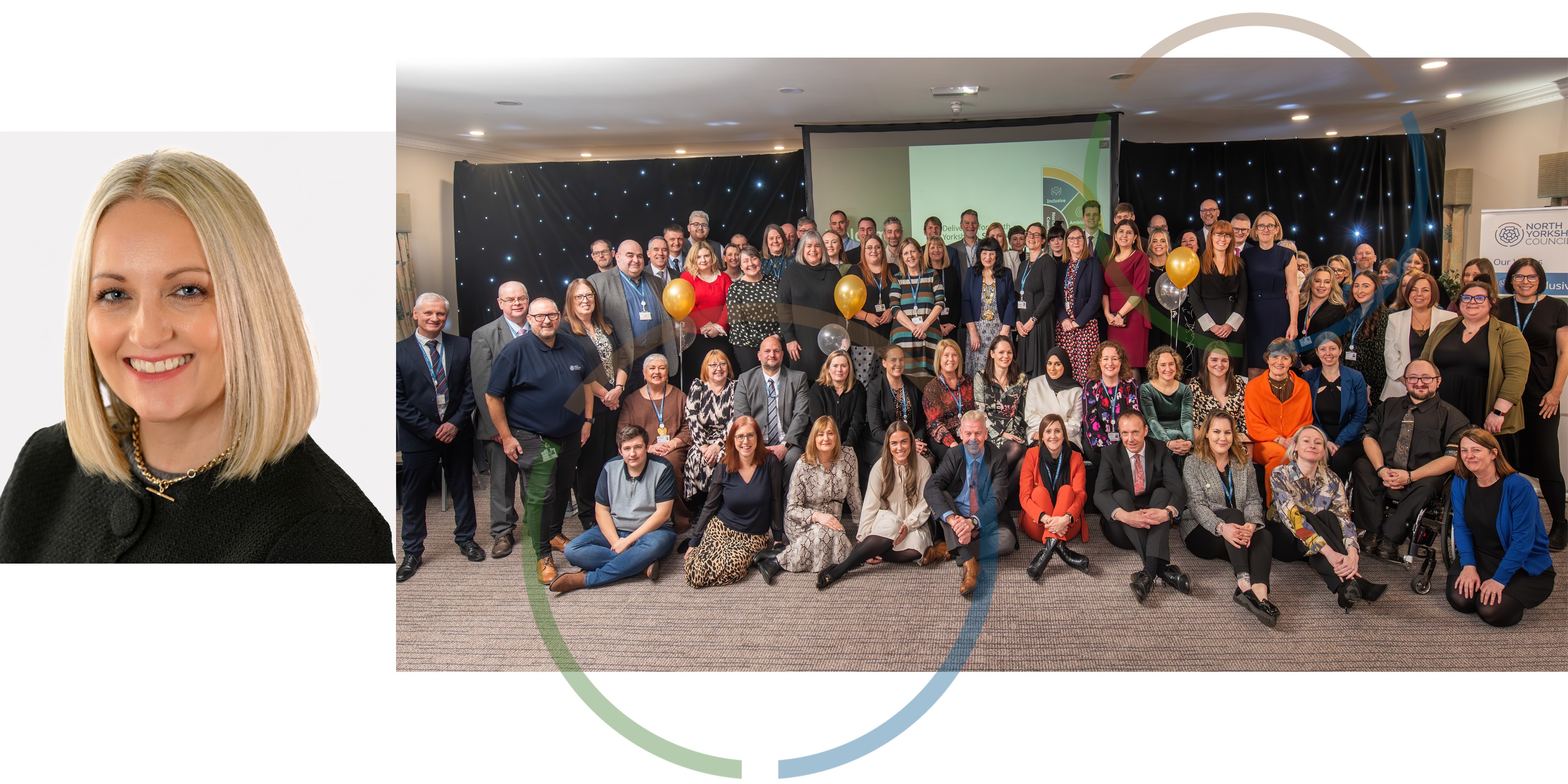 Abigail Barron with Adult Social Care team