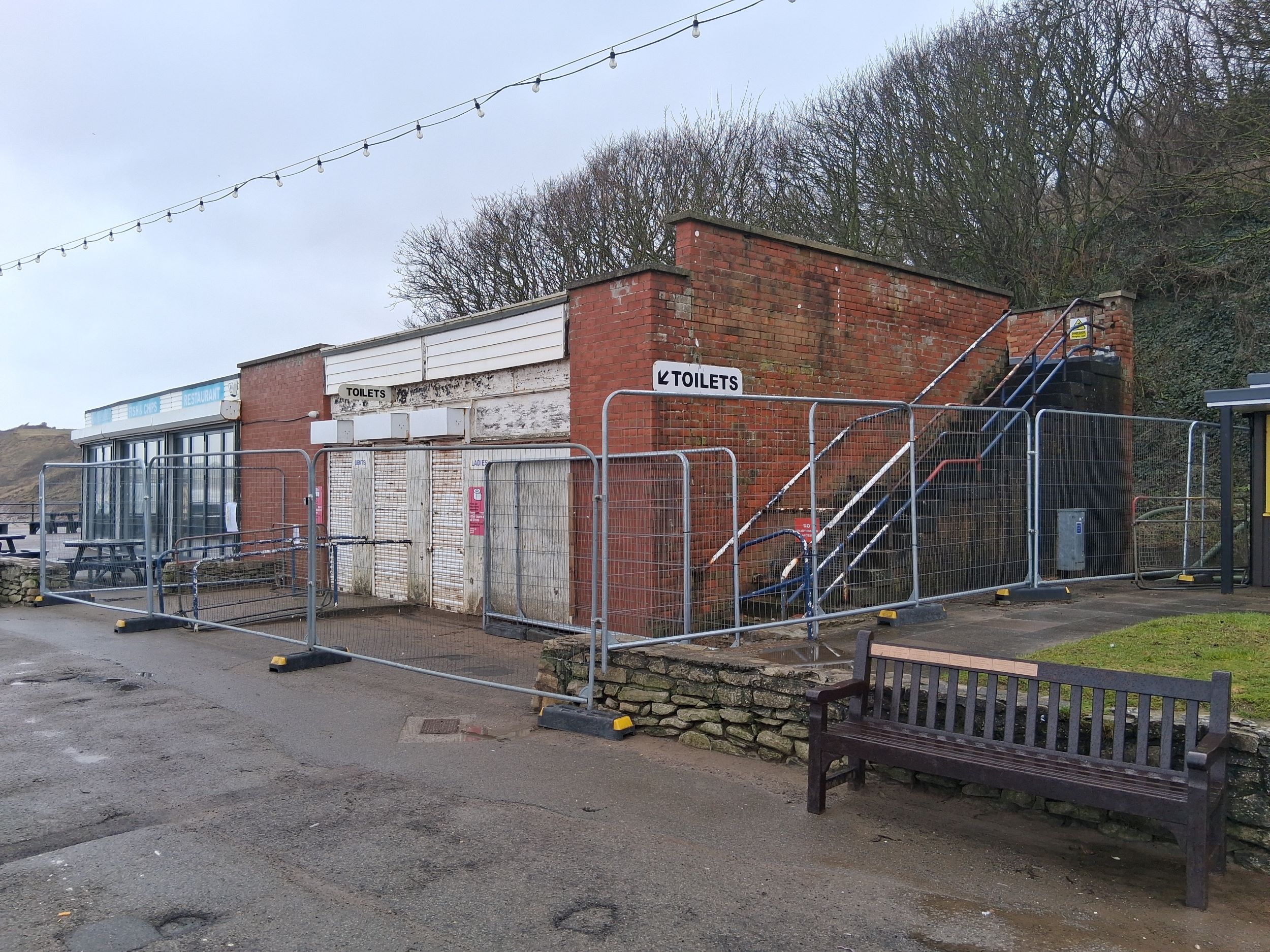  The exterior of the public conveniences on Royal Parade in Filey. The toilets and an adjacent café have been closed to the public after structural engineers identified serious structural issues at the site.